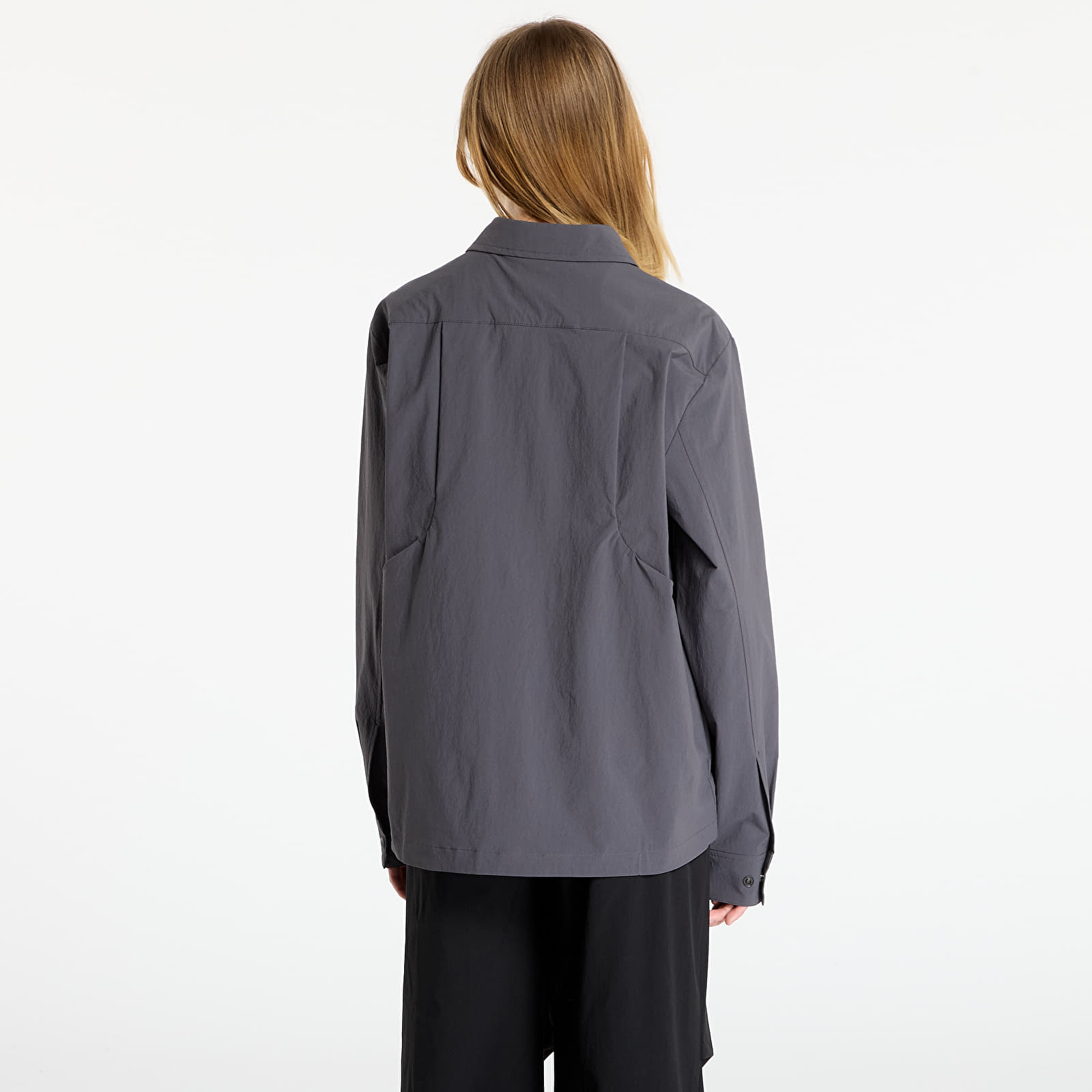 Pánske košele Pas Normal Studios Off-Race Tech Overshirt UNISEX Steel