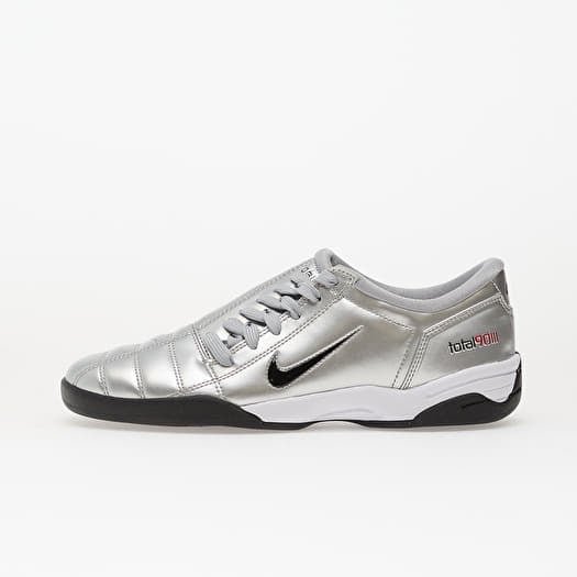 Nike W T90 Metallic Silver/ Black-University Red