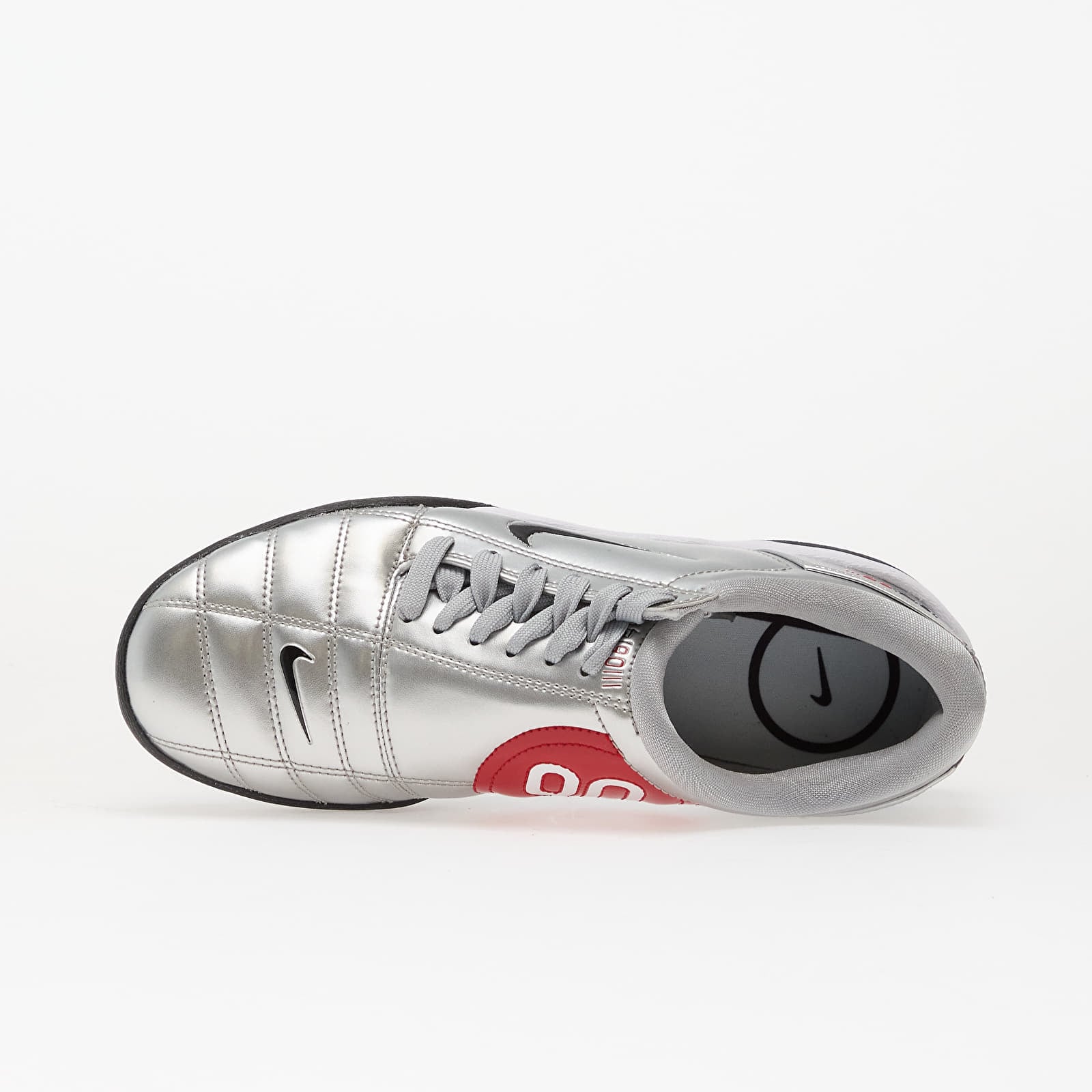 Ženski čevlji Nike W T90 Metallic Silver/ Black-University Red