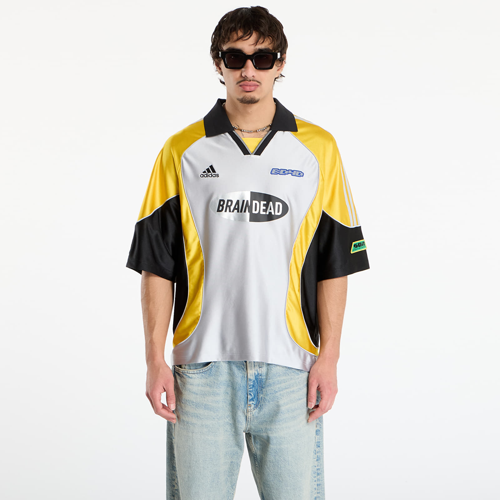Джърси adidas x Brain Dead Fb Jersey Silver Metallic XL
