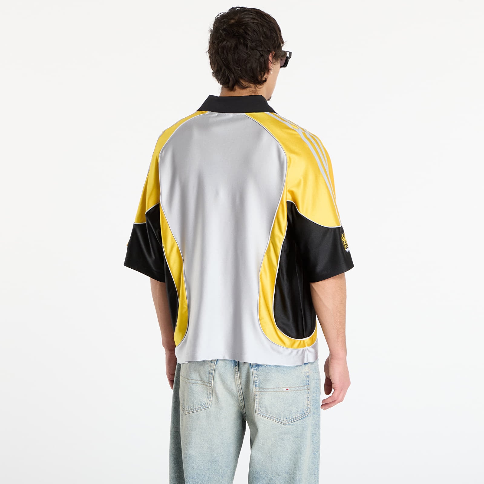 Men's jerseys adidas x Brain Dead Fb Jersey Silver Metallic