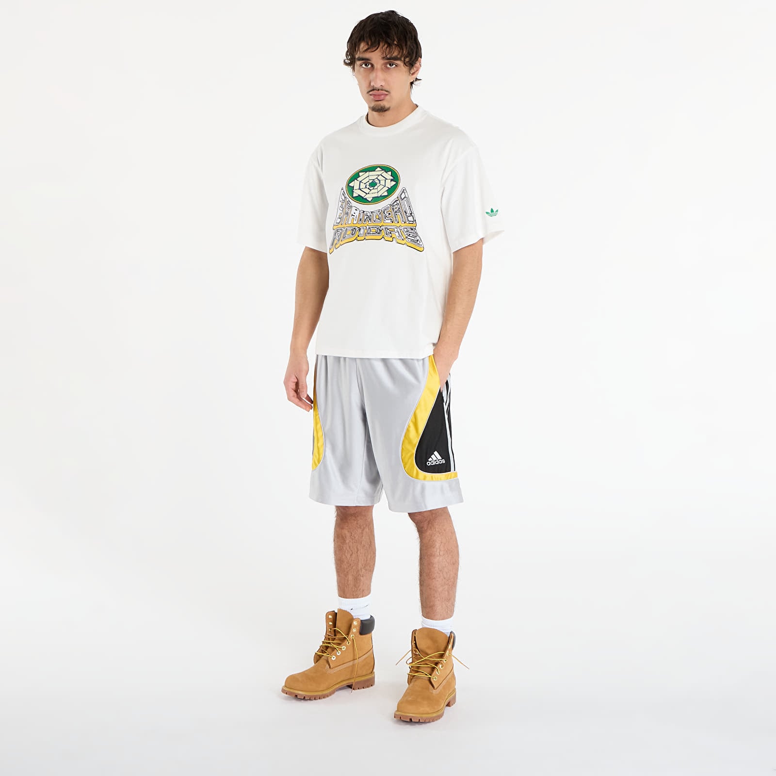 Vīriešu šorti adidas x Brain Dead Fb Short Silver Metallic