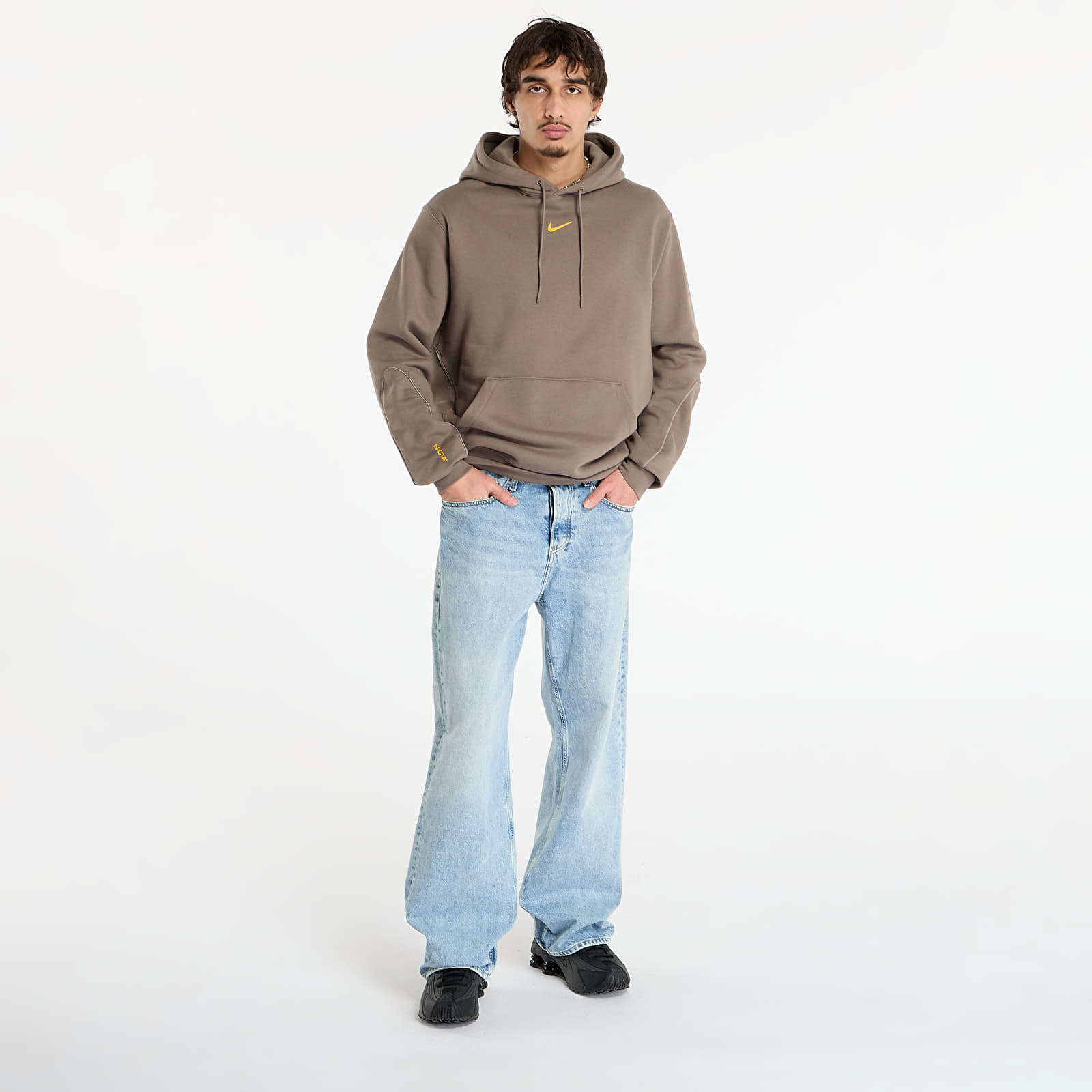 Hanorace Nike x NOCTA Fleece CS Hoodie 2 Olive Grey/ Olive Grey/ Yellow Ochre