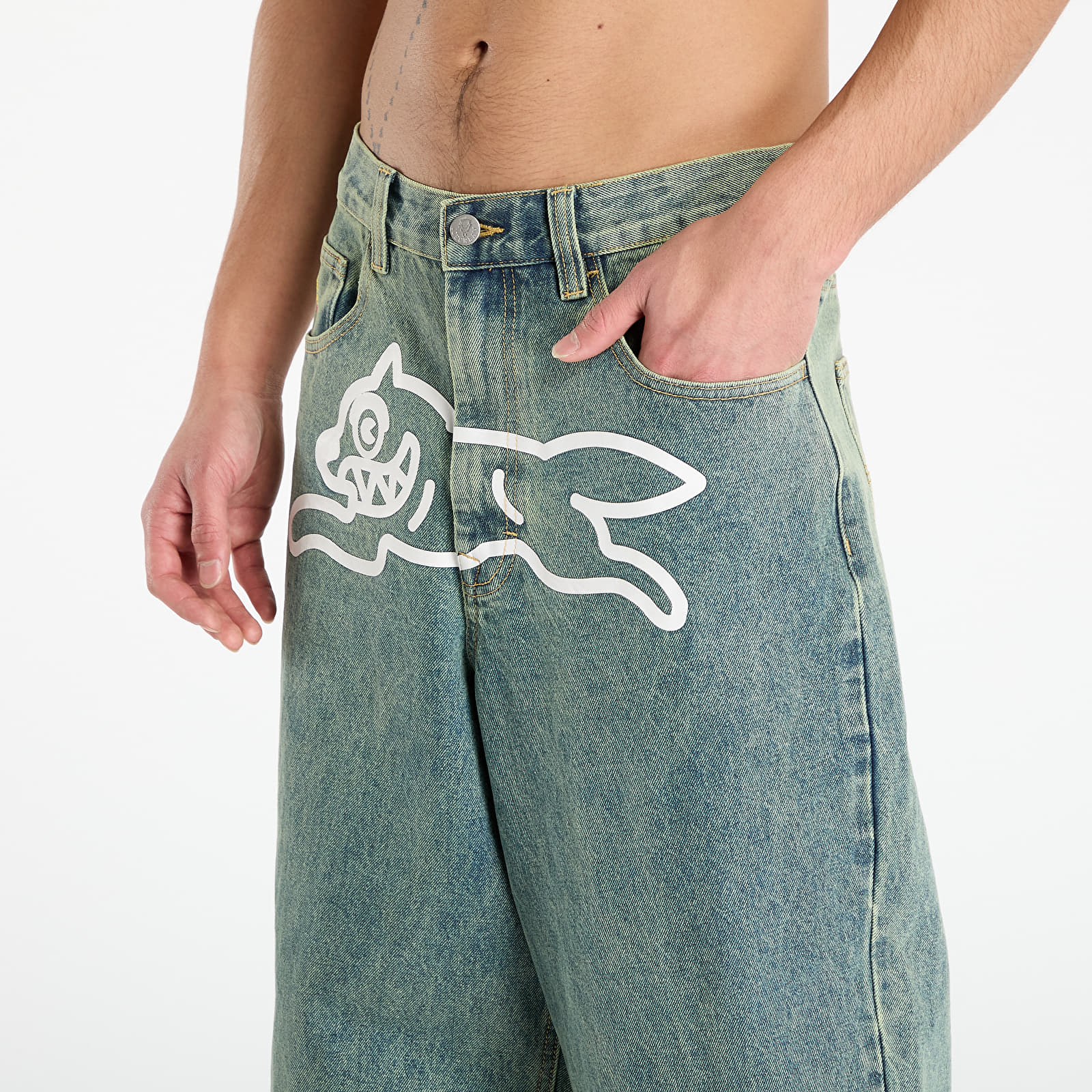 Jeans für Männer Billionaire Boys Club Icecream Running Dog Triple Scoop Denim Pant Vintage Wash
