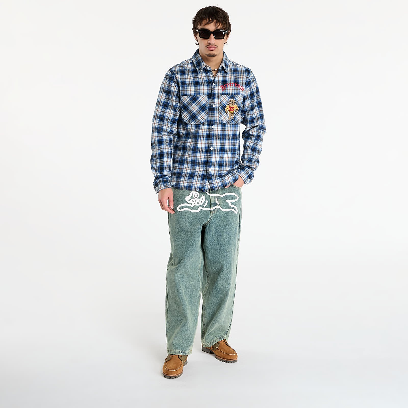 Vīriešu krekli Billionaire Boys Club Icecream Mascot Check Ls Shirt Blue Check