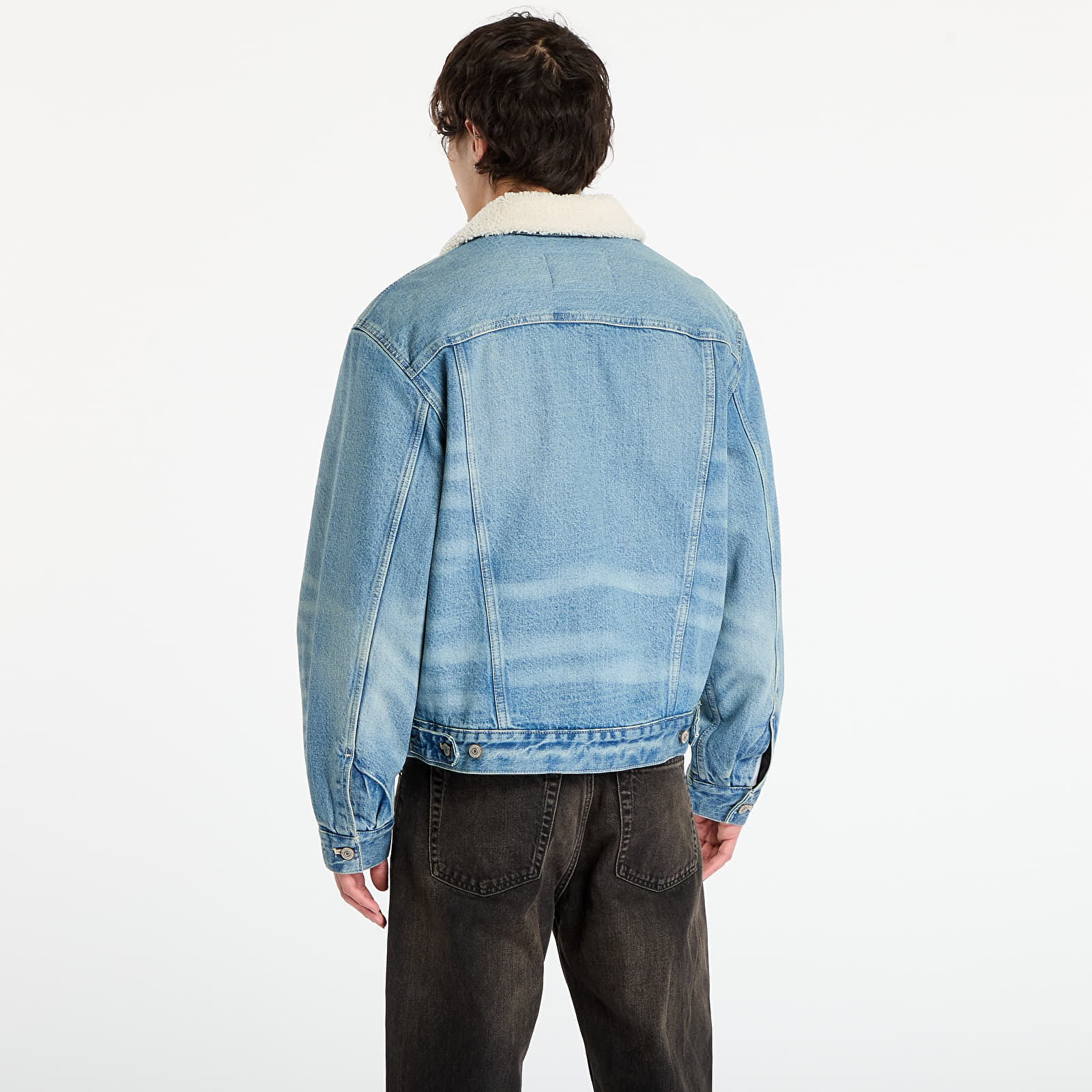 Striukės Calvin Klein Jeans 90S Sherpa Trucker Jacket Blue