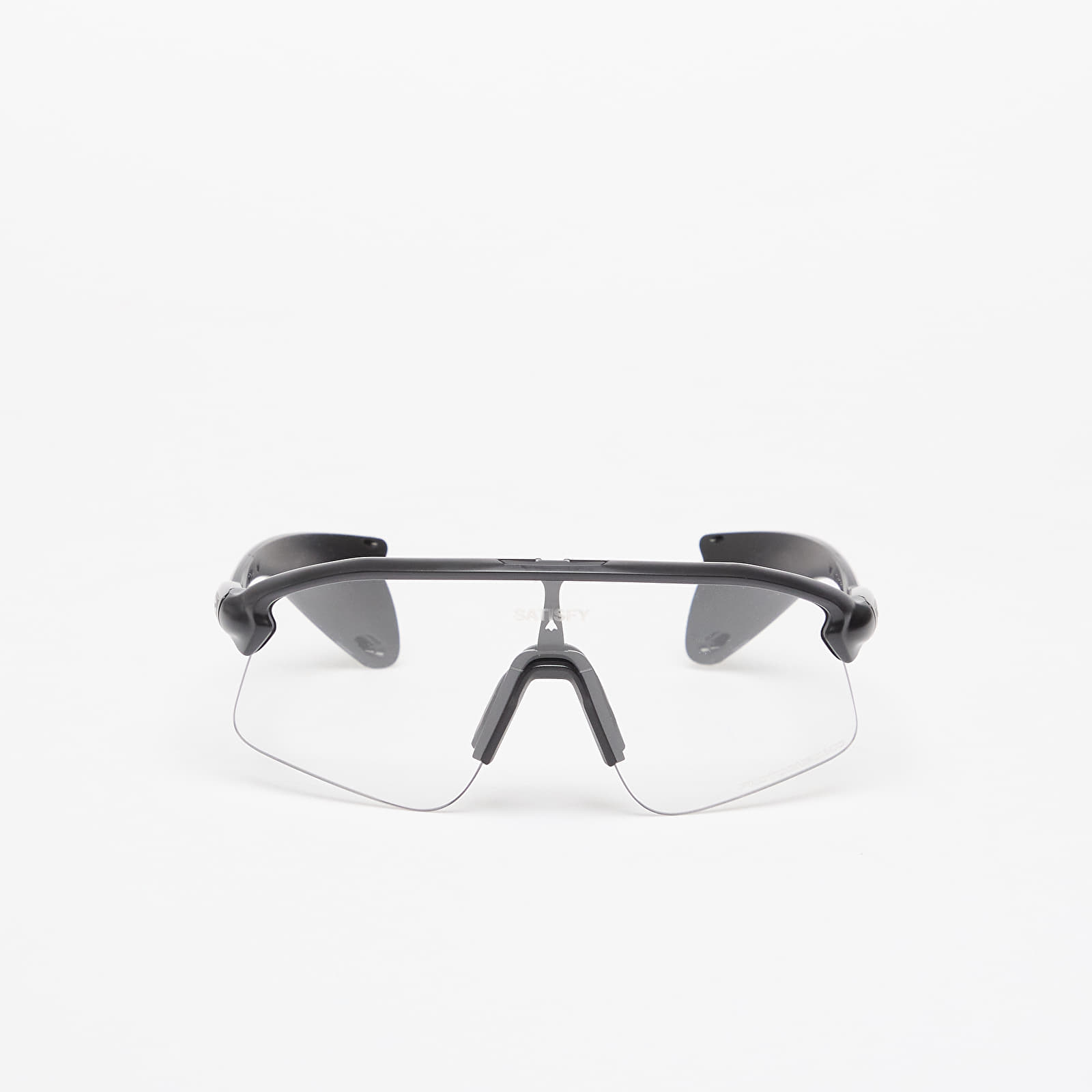 Óculos de sol para homem Oakley x Satisfy Stunt Devil Clear Photochromic Policarbonate Photochromic Matte Black Ink