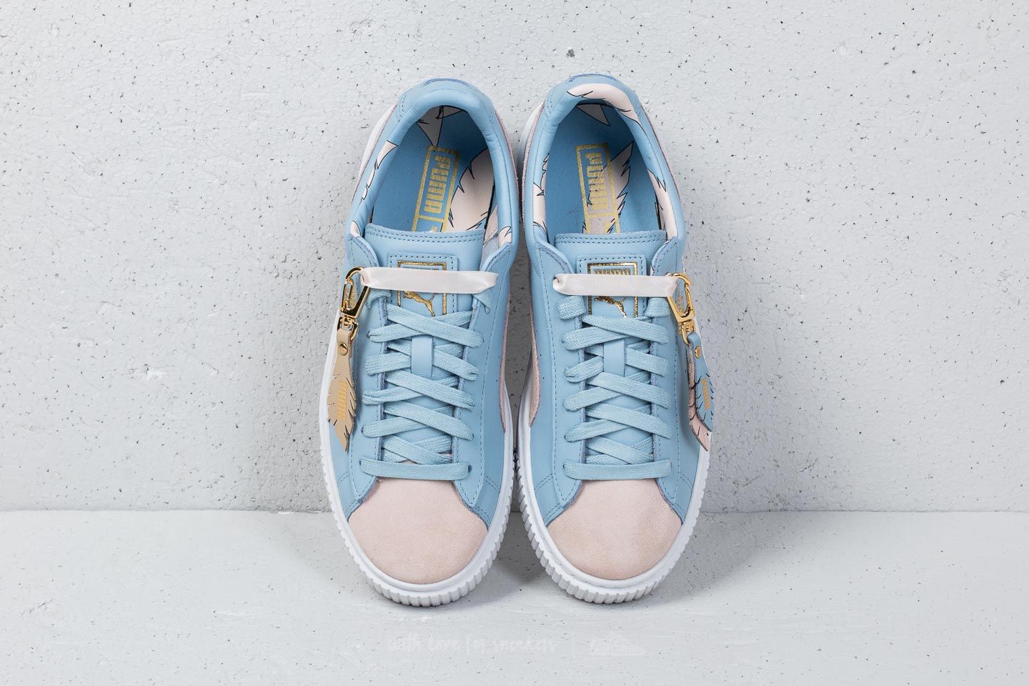 Women s shoes Puma Basket Platform Coach Wn s FM Silver Peony Cashmere Blue Footshop