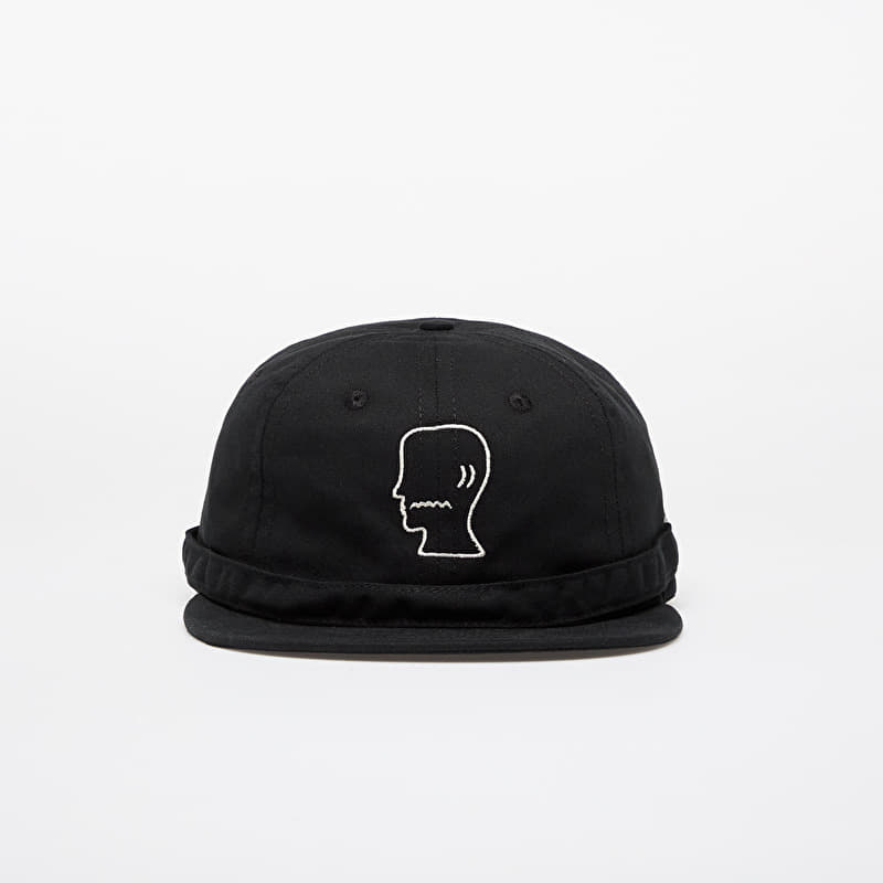Cap Brain Dead Extended Strap 6 Panel Logohead Hat Black