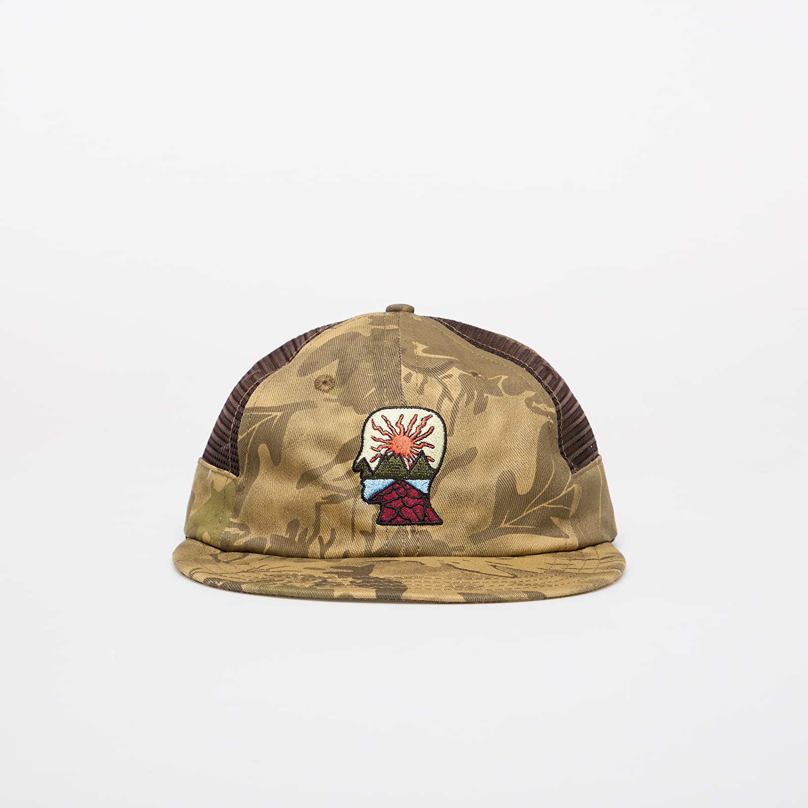 Caps for menn Brain Dead Mesh Panel Logohead Hat Leaf Camo