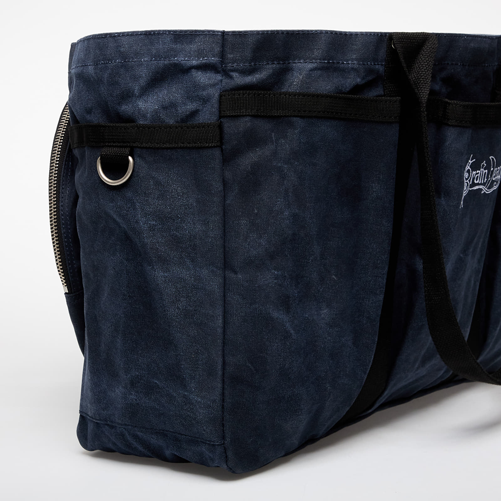 Moške torbe za na ramo Brain Dead Brain Dead Equipment Waxed Canvas Tennis Tote Navy