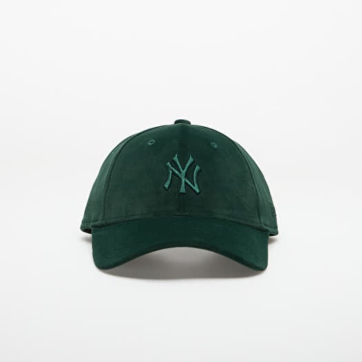 Pet New Era New York Yankees Womens MLB Velour 9FORTY Adjustable Cap Dark Green