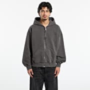 Carhartt WIP Hooded Benton Sweat Jacket Graphite Garment Dyed