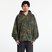 Carhartt WIP Hooded Benton Sweat Jacket UNISEX Camo Combi/ Green Garment Dyed