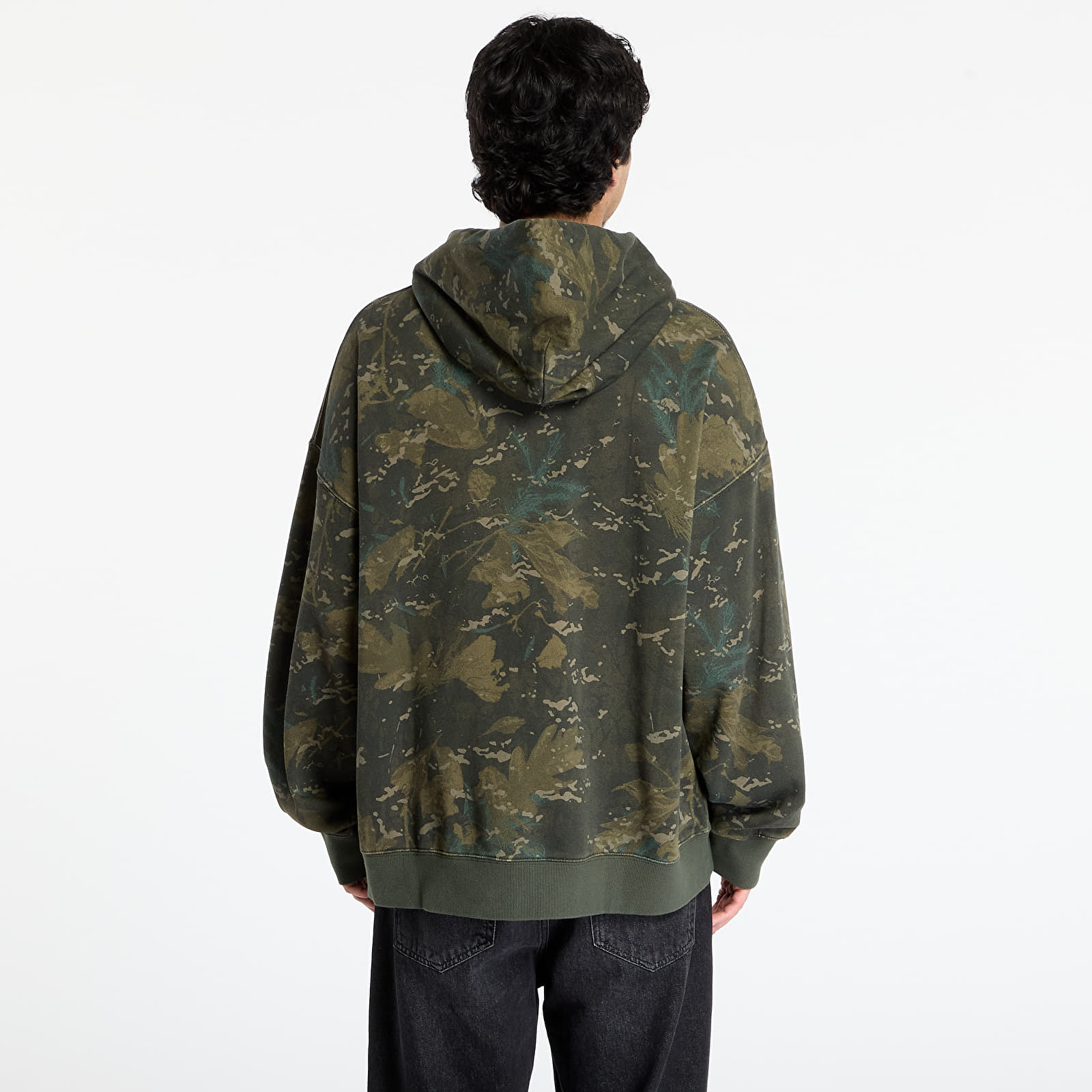 Hoodies and sweatshirts  Carhartt WIP Hooded Benton Sweat Jacket UNISEX Camo Combi/ Green Garment Dyed