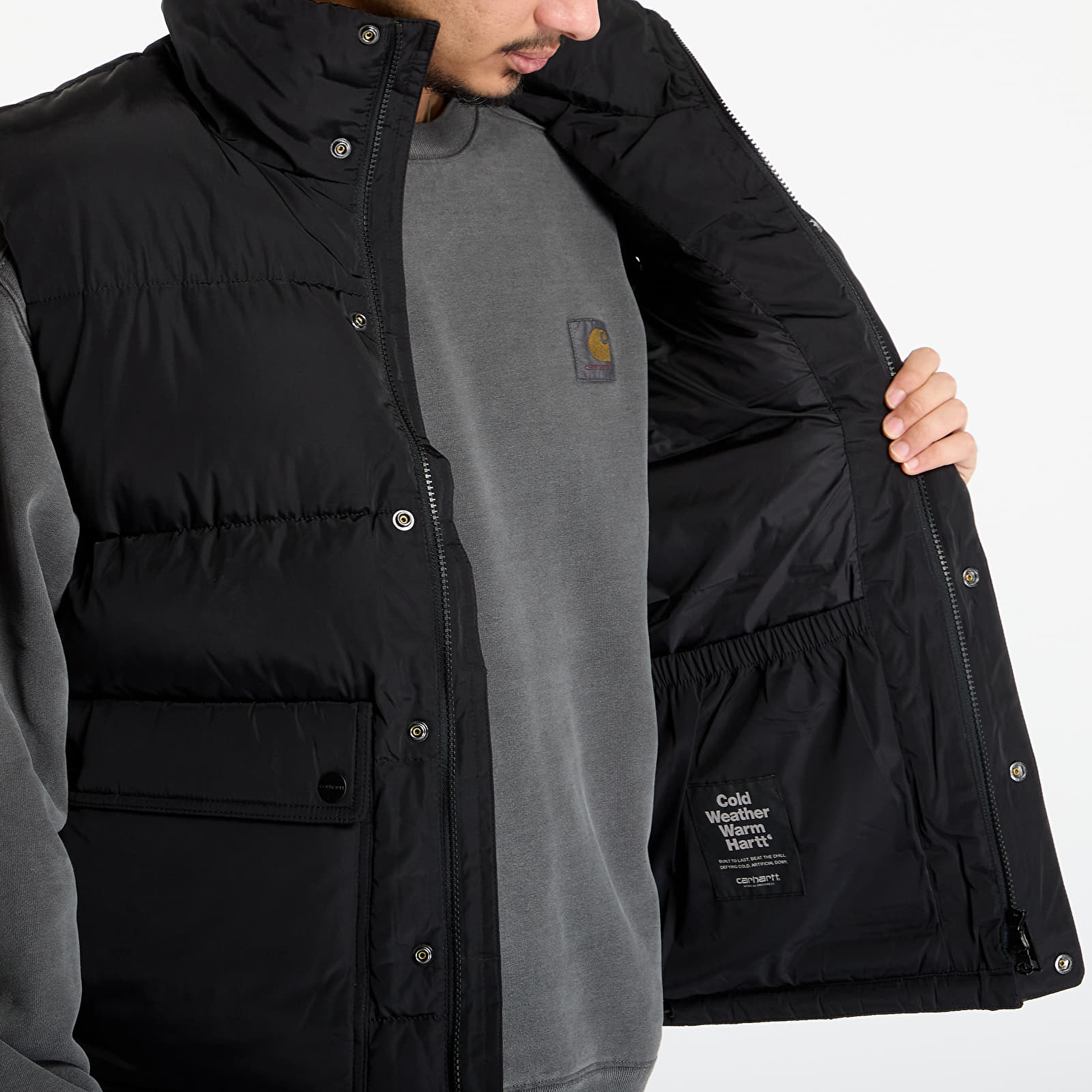 Prsluci Carhartt WIP Brent Vest UNISEX Black