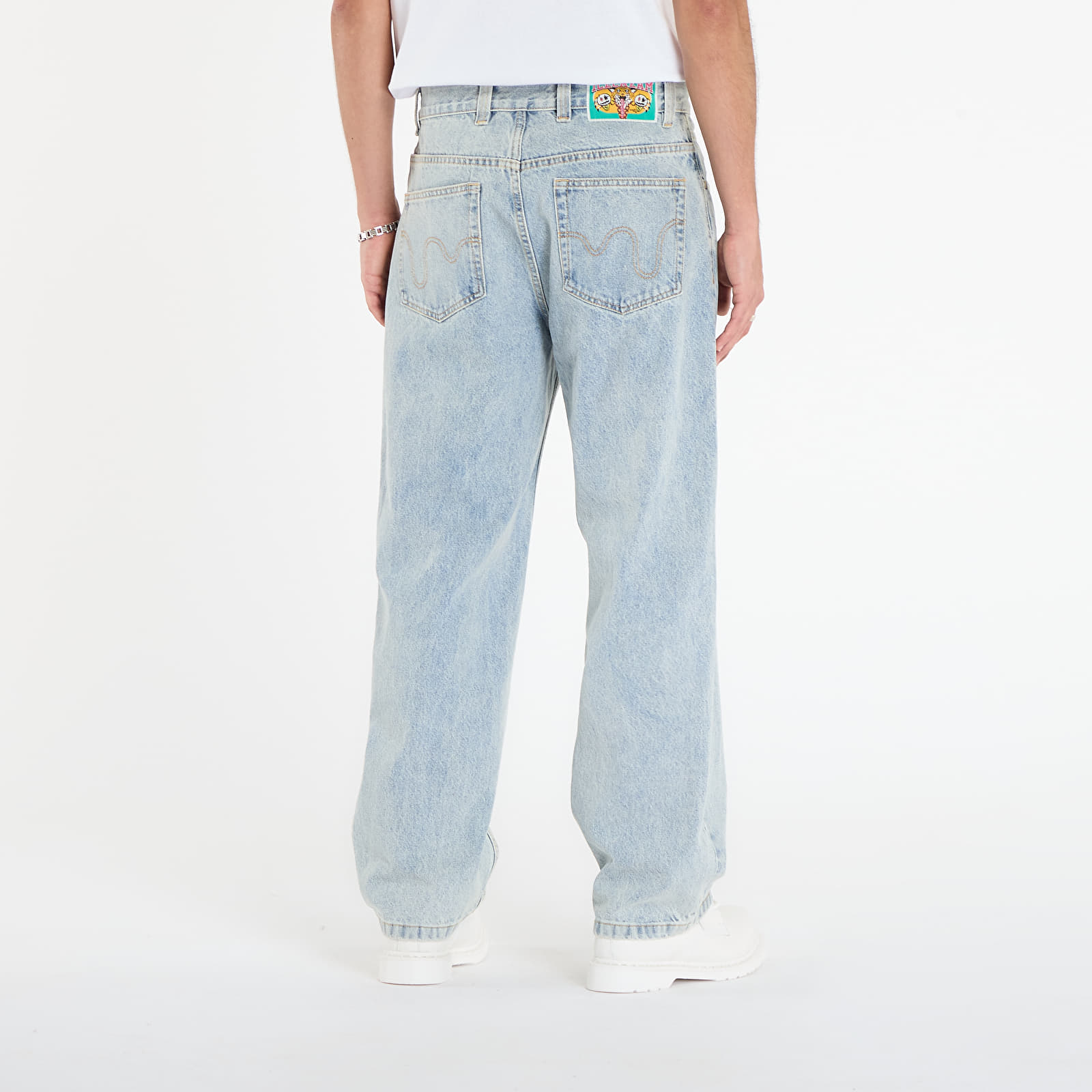 Jeans für Männer Billionaire Boys Club Icecream Running Dog Double Scoop Denim Pant Heavy Wash Blue