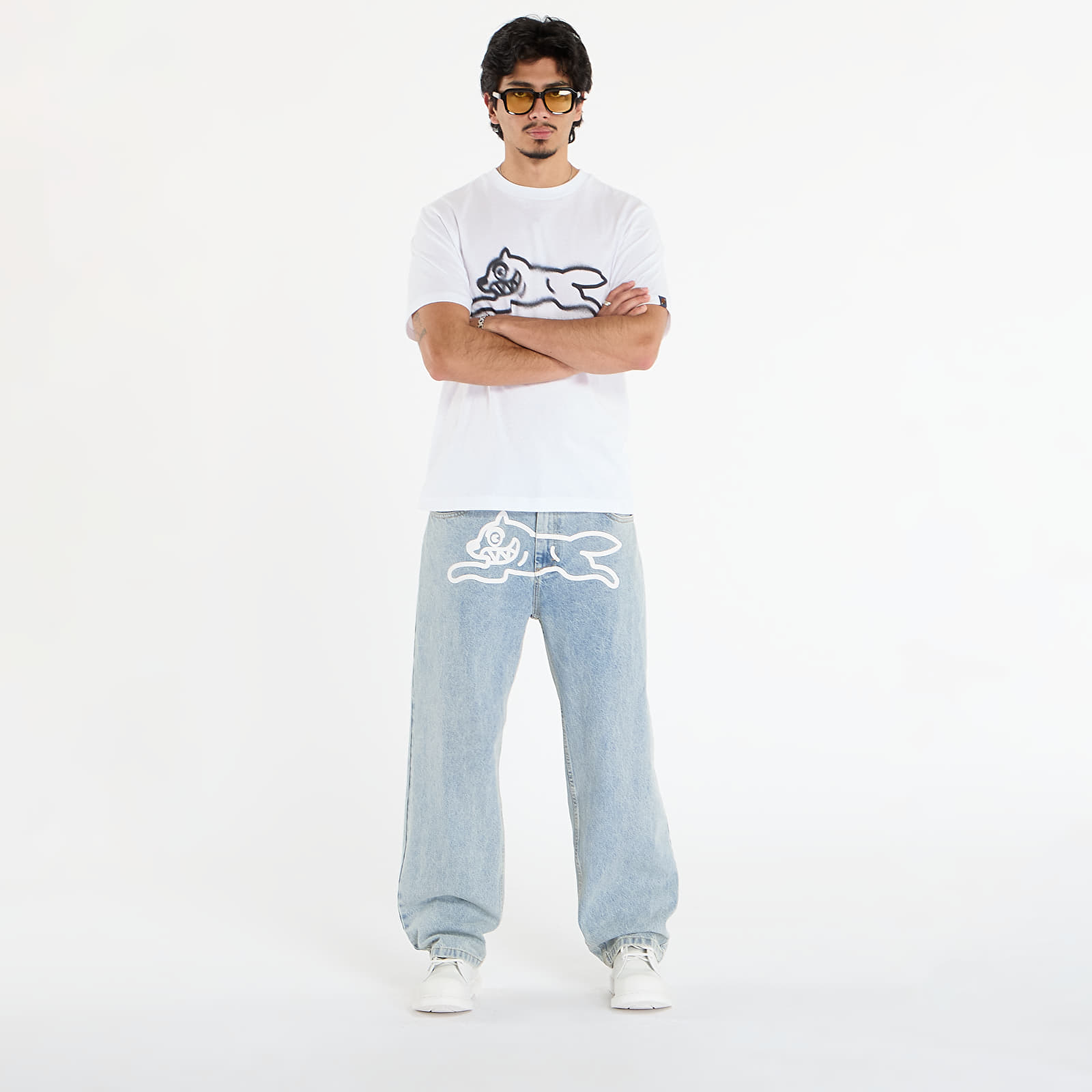 Jeans für Männer Billionaire Boys Club Icecream Running Dog Double Scoop Denim Pant Heavy Wash Blue