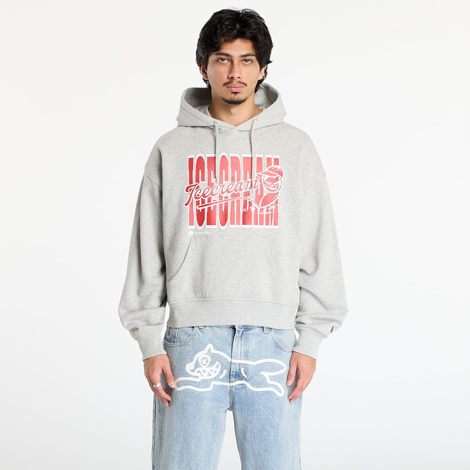 Men's hoodies Billionaire Boys Club Icecream Cherry Oversized Popover Hood Heather Grey