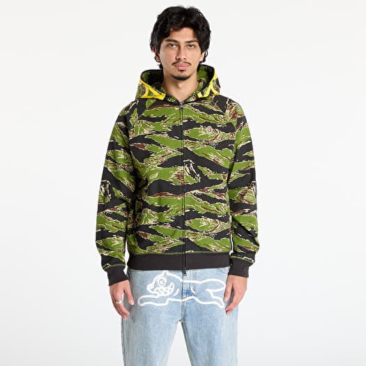 Sweatshirt Billionaire Boys Club Icecream Smiley Tiger Stripe Full Zip-Through Hood Camo
