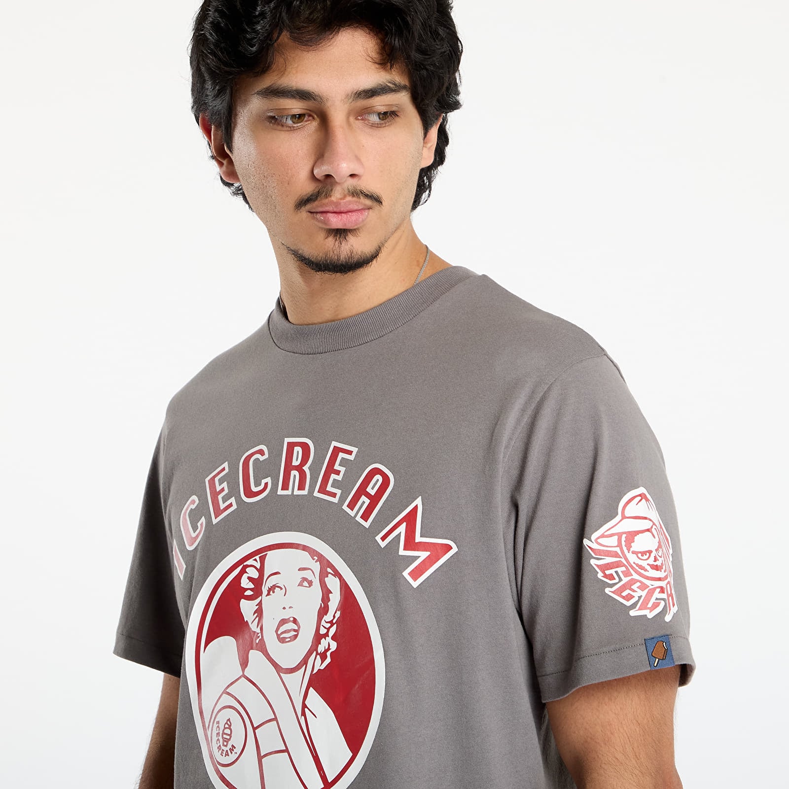 T-shirts för män Billionaire Boys Club Icecream Multi Graphic T-Shirt Grey