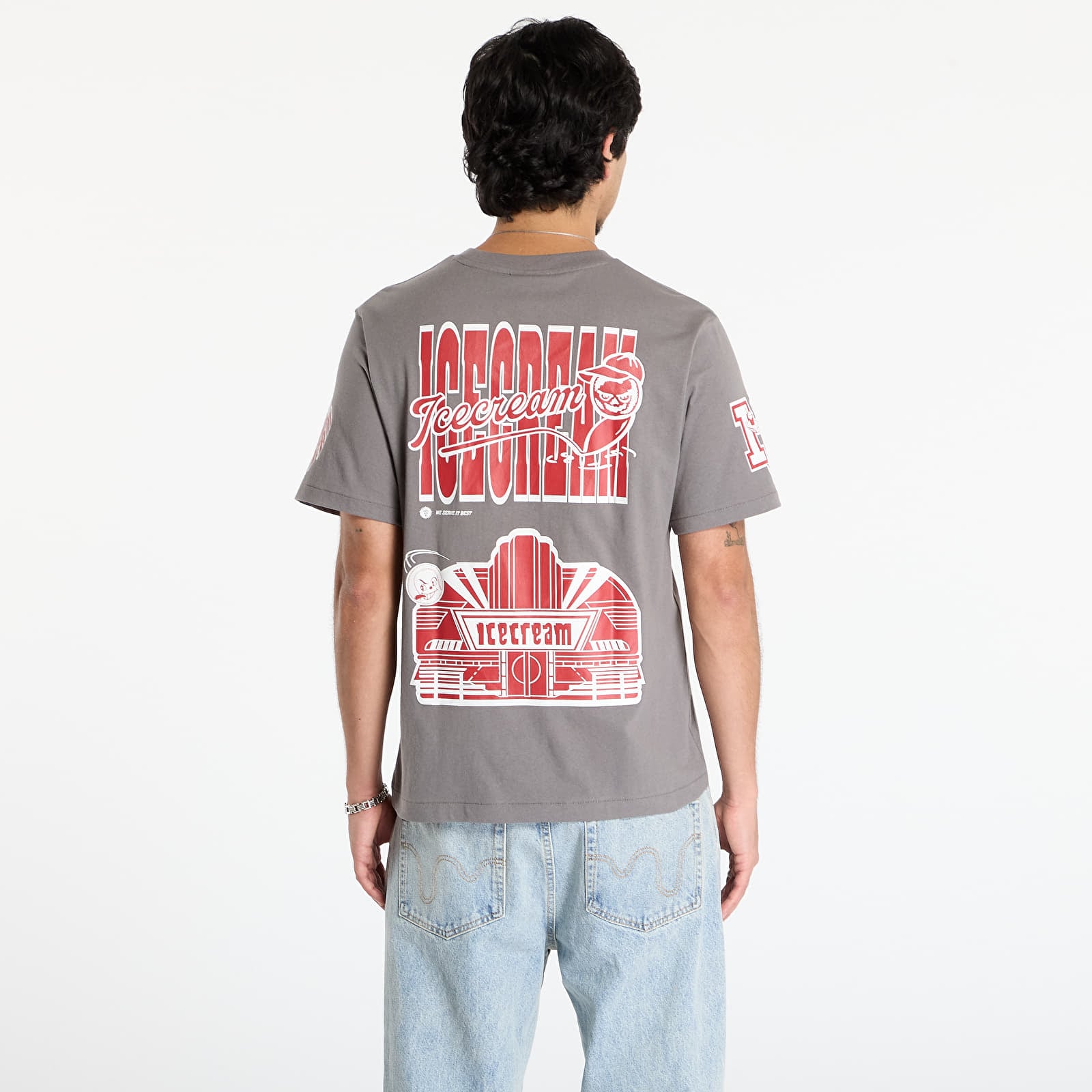 T-shirts för män Billionaire Boys Club Icecream Multi Graphic T-Shirt Grey