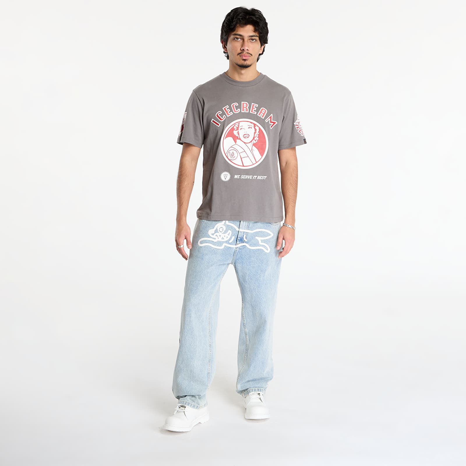 T-shirts för män Billionaire Boys Club Icecream Multi Graphic T-Shirt Grey