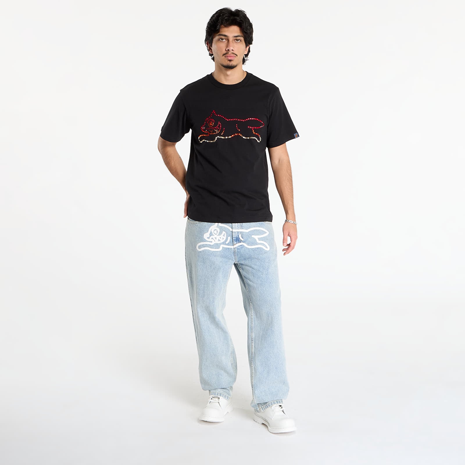 Ανδρικά μπλουζάκια Billionaire Boys Club Icecream Crystal Running Dog T-Shirt Black