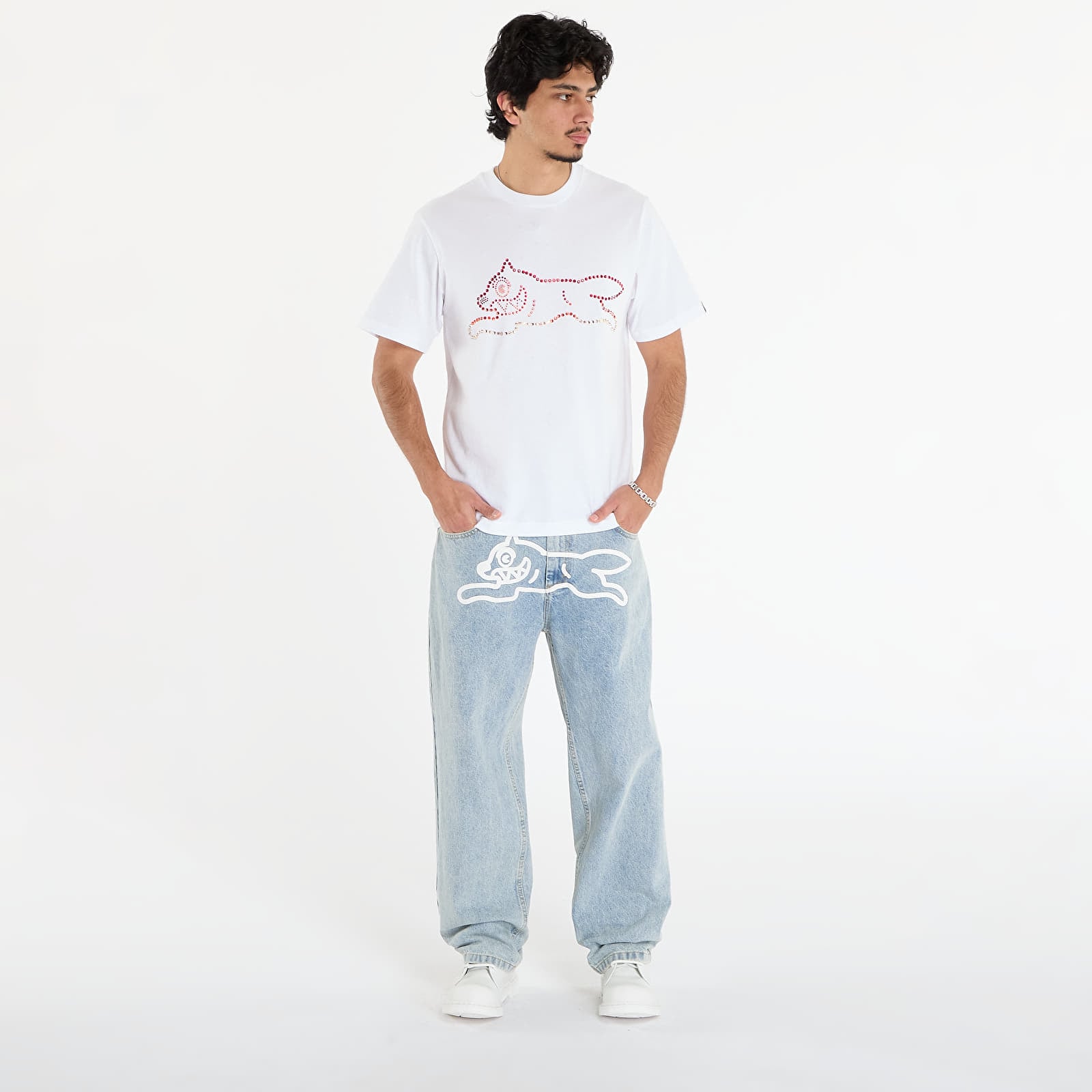 Vyriški marškinėliai Billionaire Boys Club Icecream Crystal Running Dog T-Shirt White