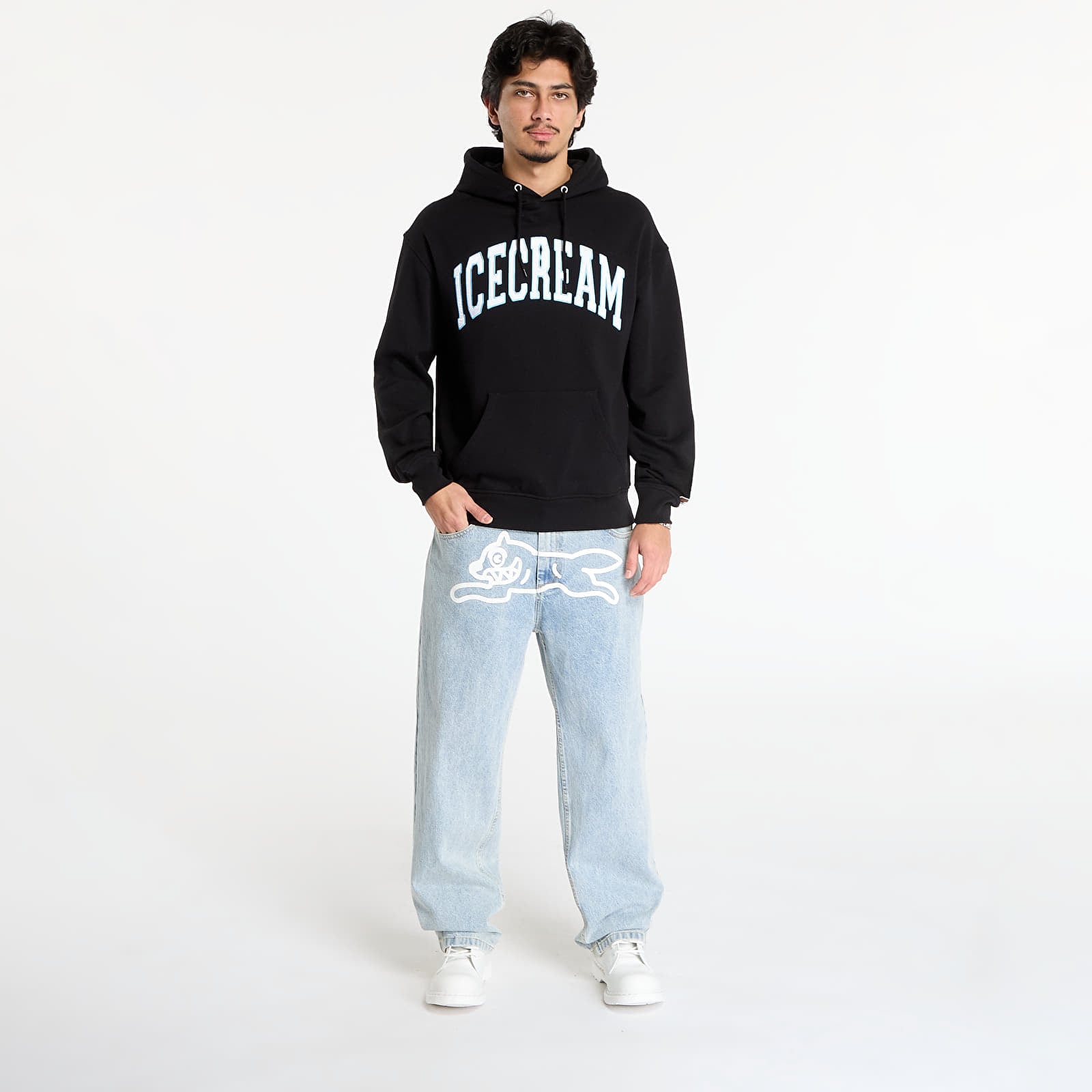 Pánske mikiny Billionaire Boys Club Icecream College Applique Hood Black