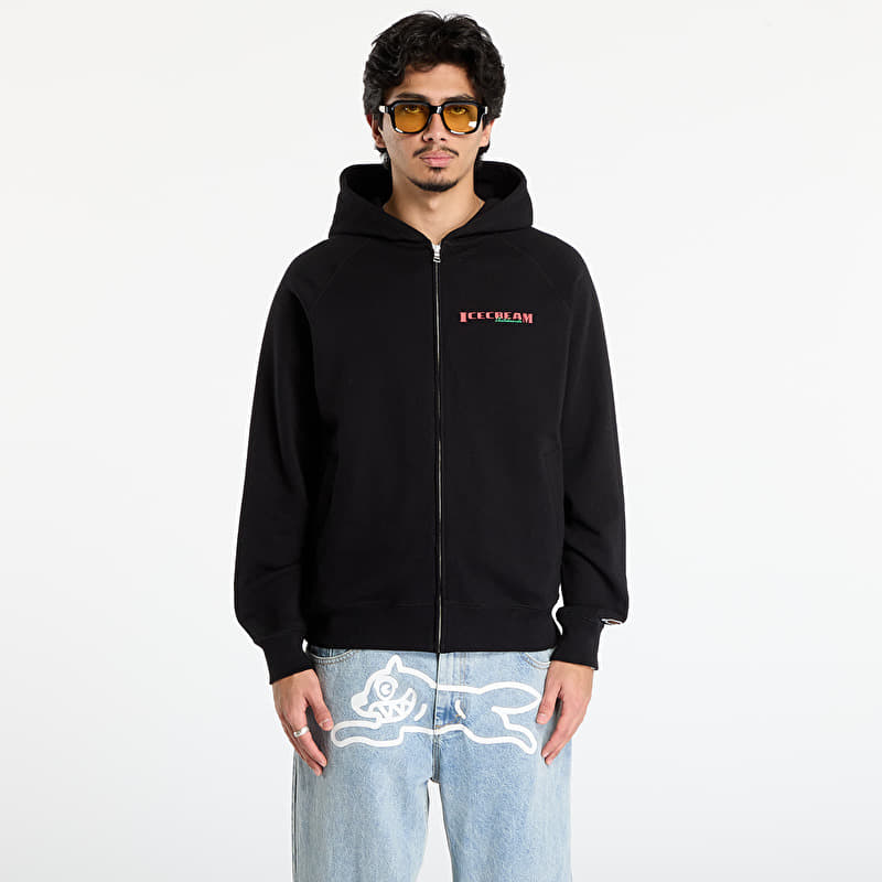 Sweatshirt Billionaire Boys Club Icecream Waitress Zip Through Hood Black