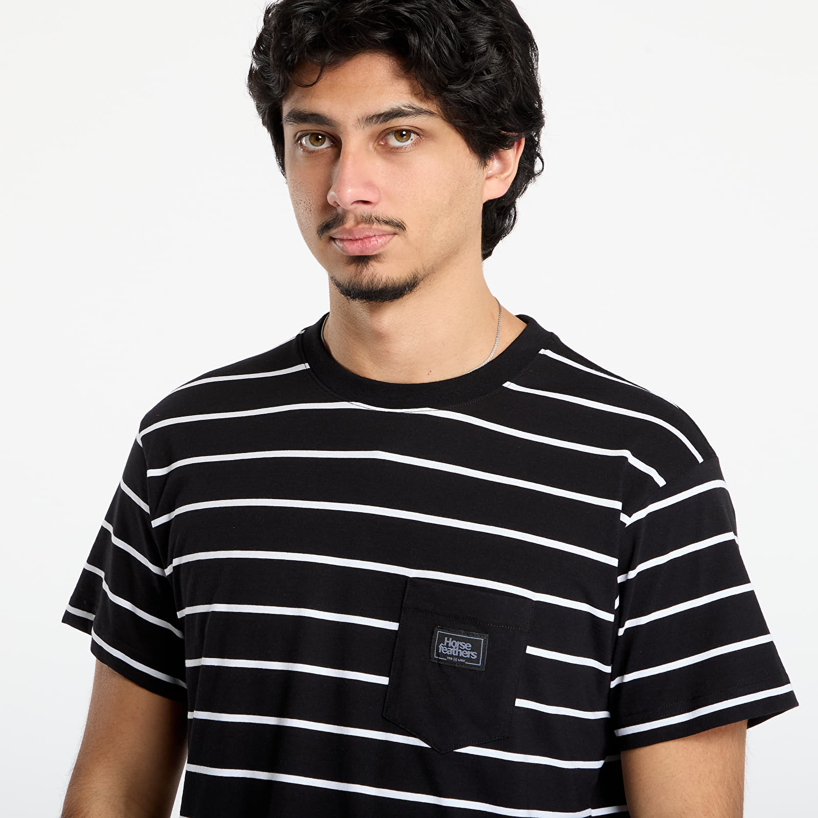 T-shirts Horsefeathers Alpha T-Shirt Black Stripes