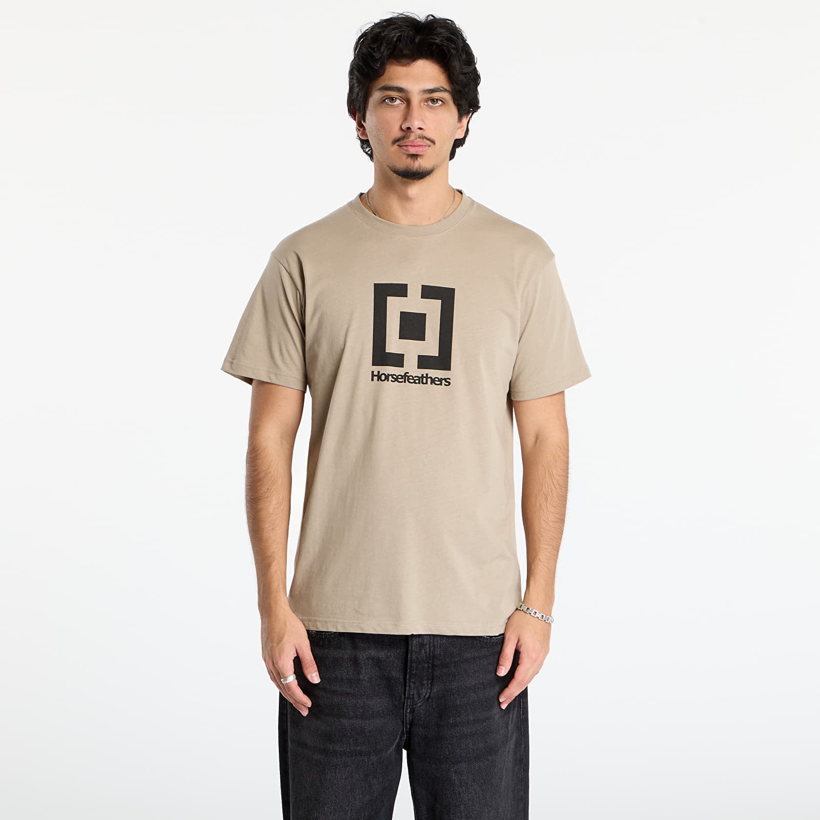 Tricou Horsefeathers Base T-Shirt Taupe M