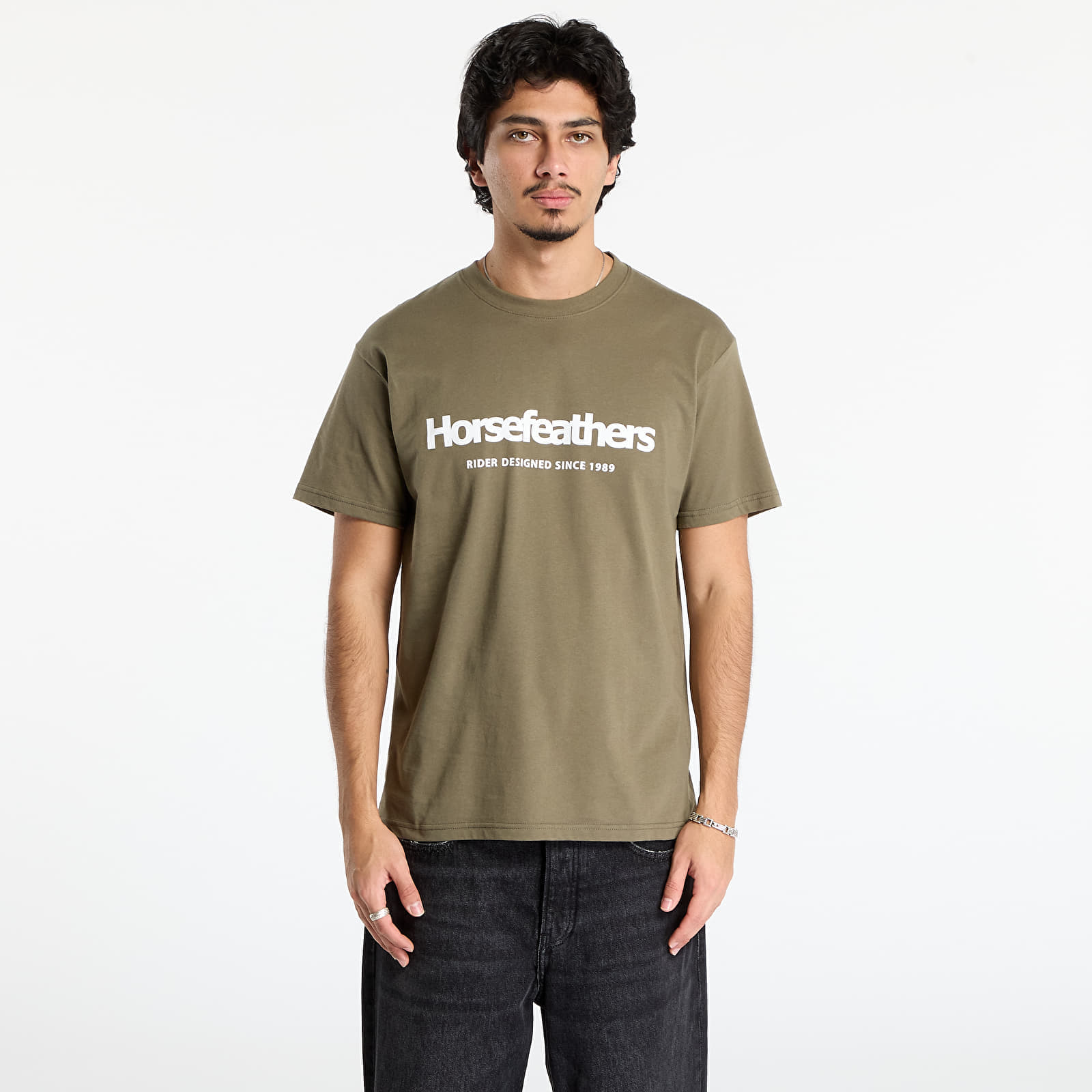 Tricou Horsefeathers Quarter T-Shirt Burnt Olive XL