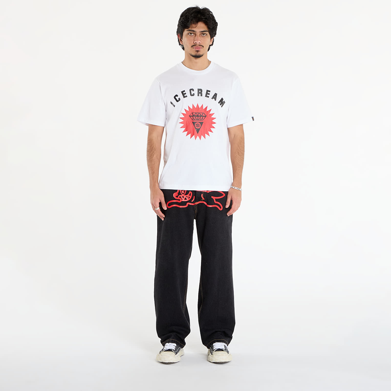 Jeans til mænd Billionaire Boys Club Icecream Running Dog Double Scoop Denim Pant Black