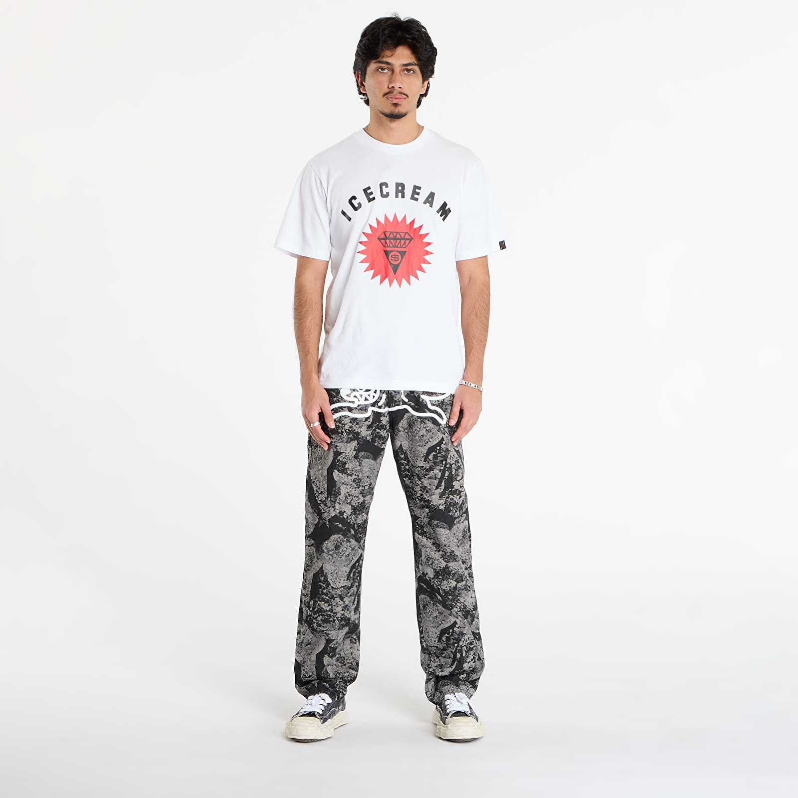 Jeans für Männer Billionaire Boys Club Icecream Cone Stamp Denim Pants Grey