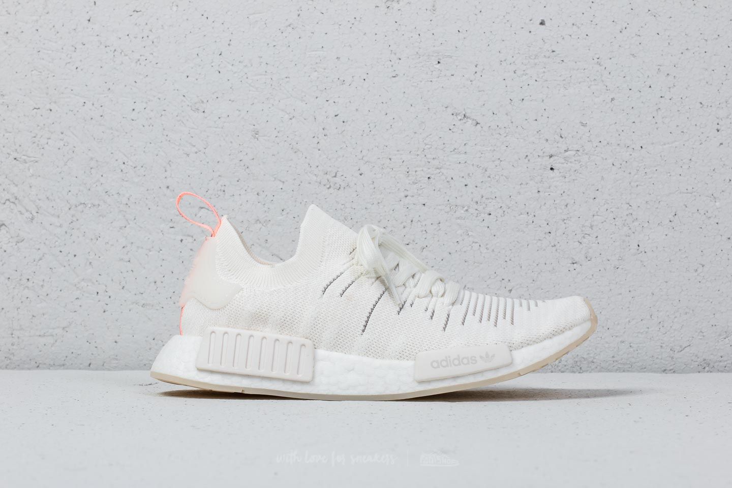 Adidas nmd r1 stlt running white clear orange deals