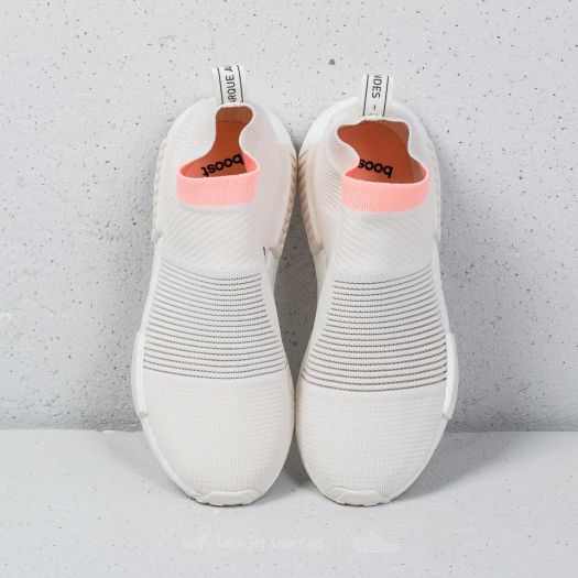 Women s shoes adidas NMD CS1 Primeknit W Cloud White Cloud White Clear Orange Footshop