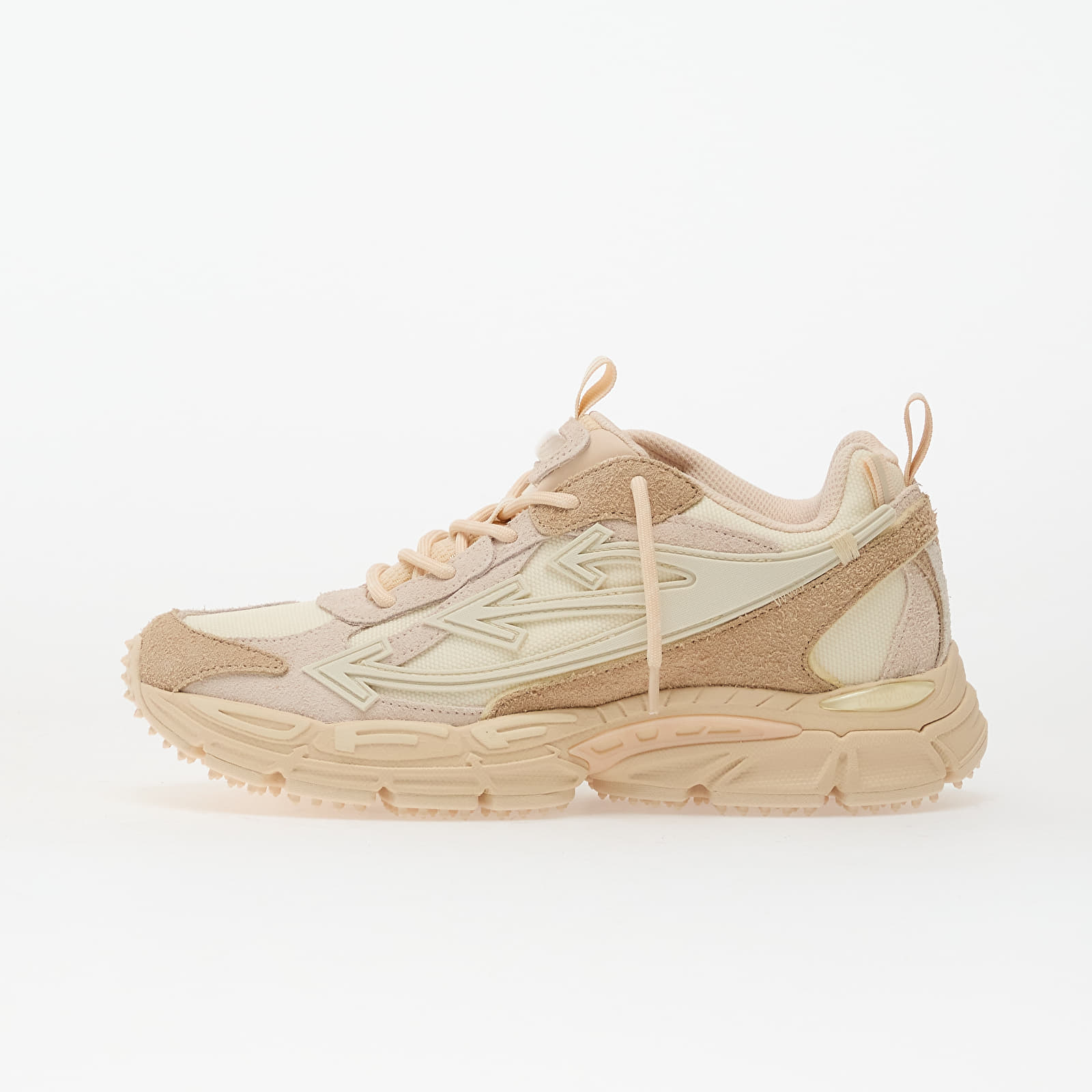 Women's shoes Off-White Ow Be Right Back Suede  Caramel/ Nude