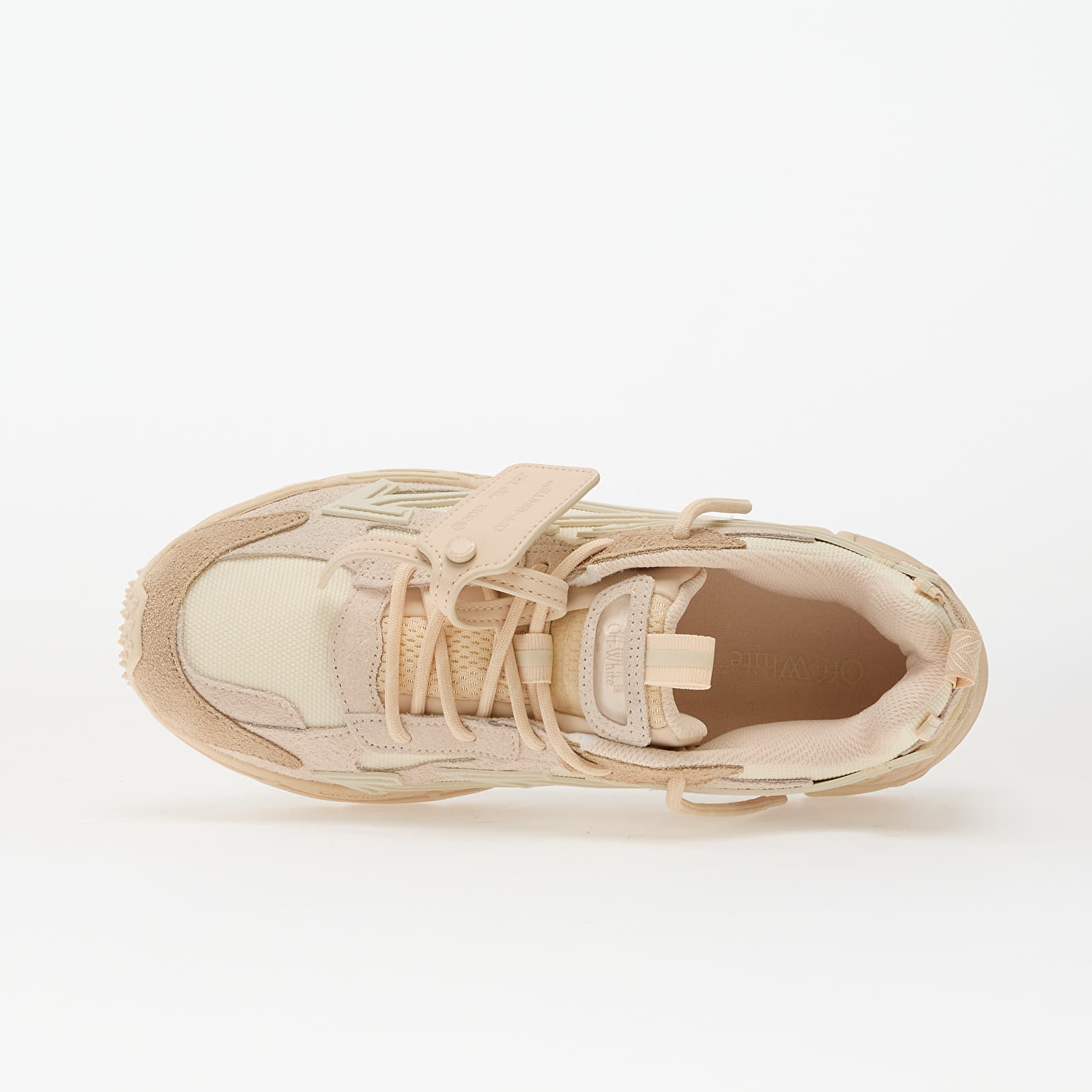 Women's shoes Off-White Ow Be Right Back Suede  Caramel/ Nude