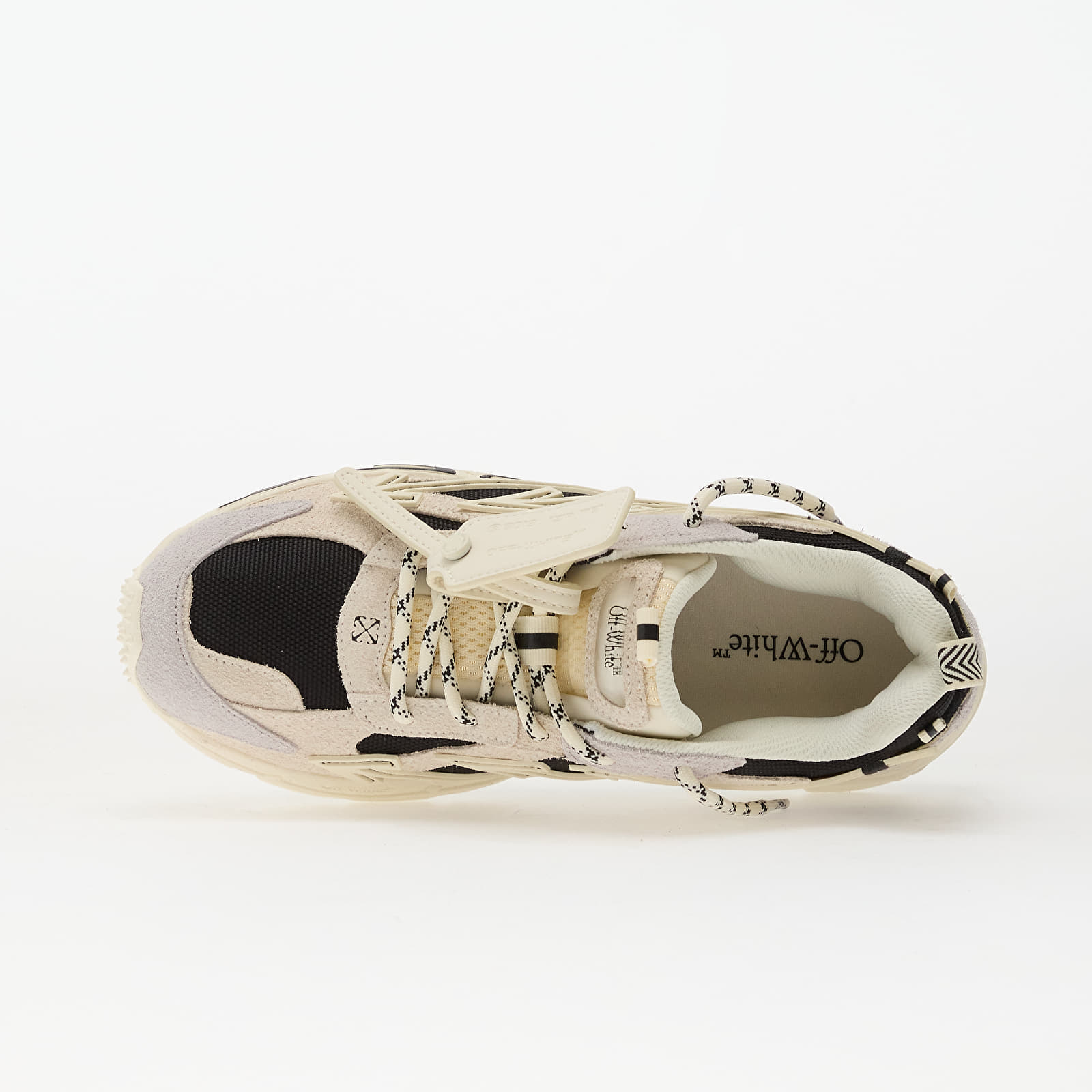 Women's shoes Off-White Ow Be Right Back Suede Off Off White/ Black