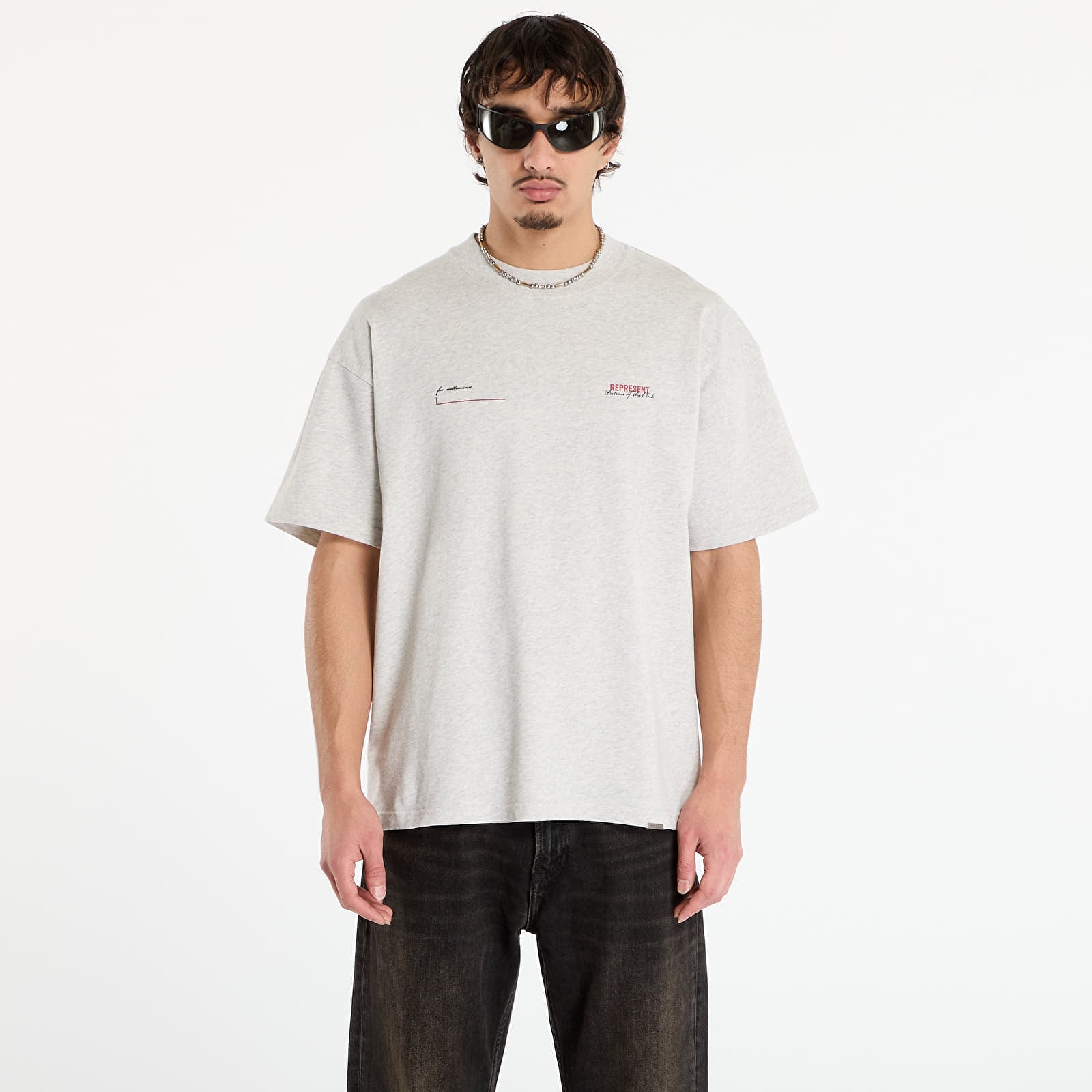 T-skjorter for menn REPRESENT Patron Of The Club T-Shirt UNISEX Cream Marl