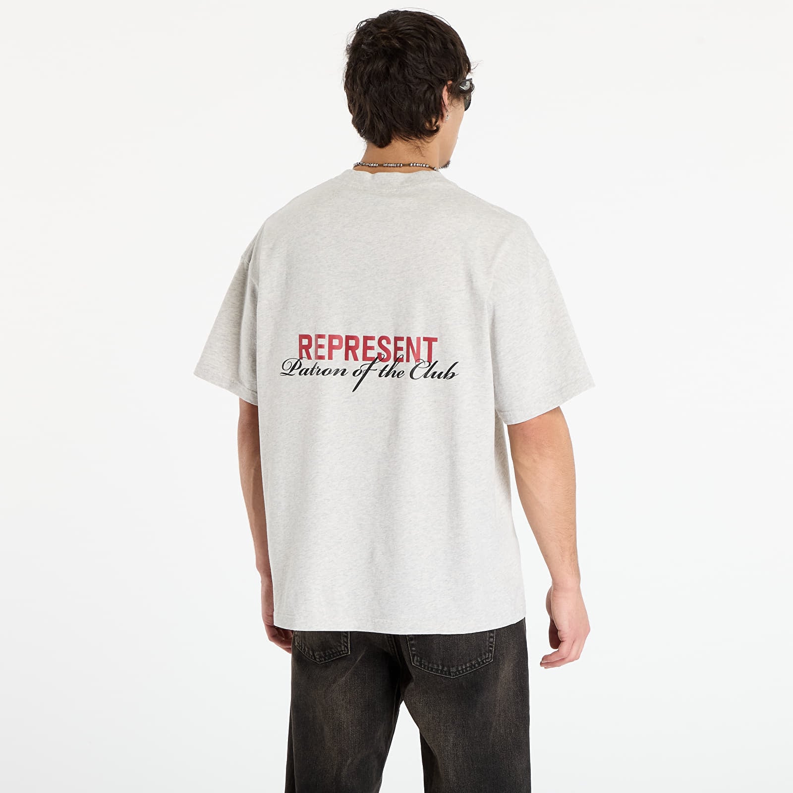 T-skjorter for menn REPRESENT Patron Of The Club T-Shirt UNISEX Cream Marl