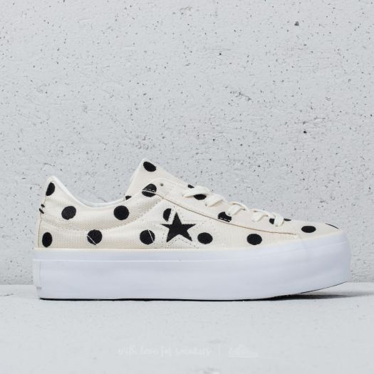 Converse one star platform polka online dot
