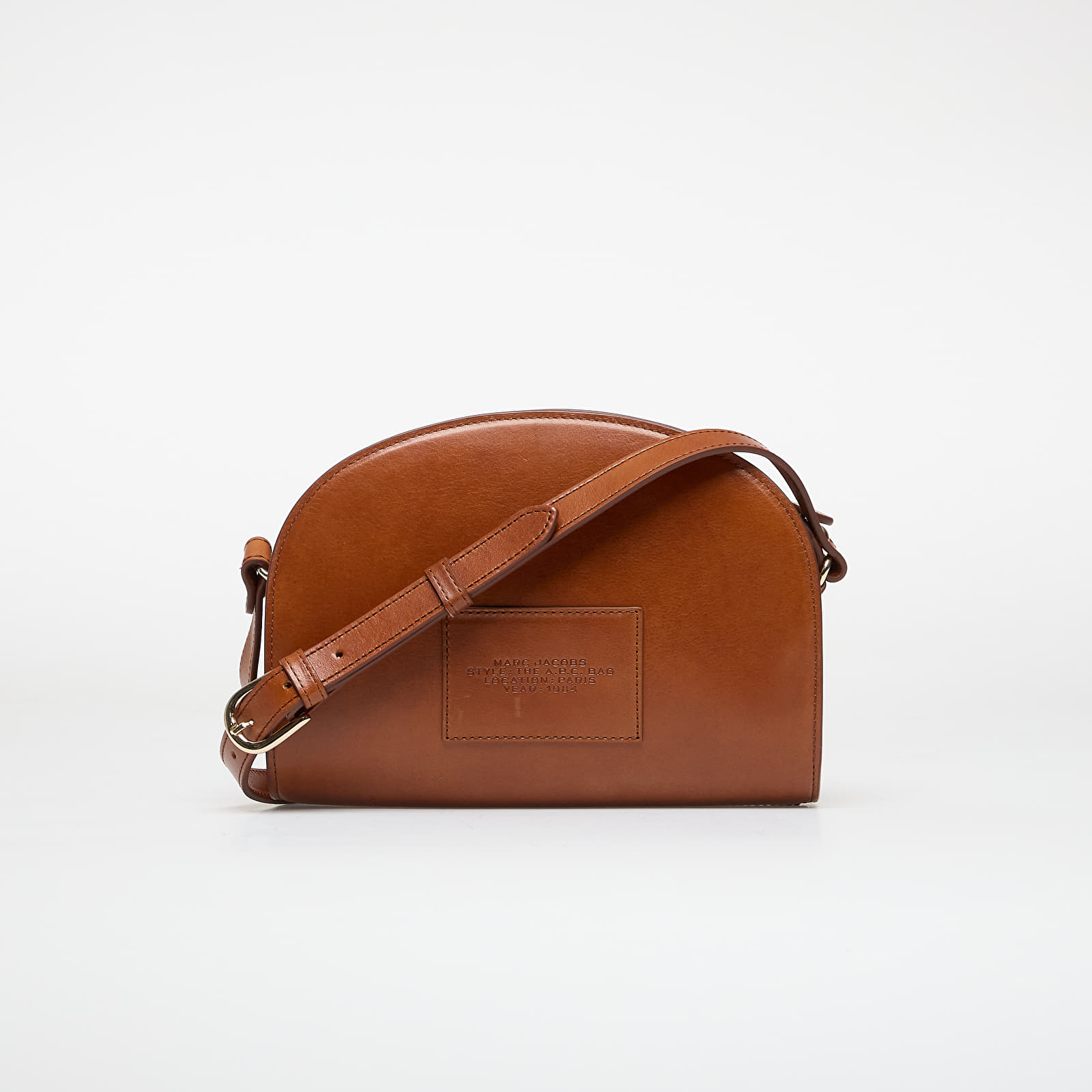 Torbe za čez ramo A.P.C. x Marc Jacobs Sac Demi-Lune Hazelnut