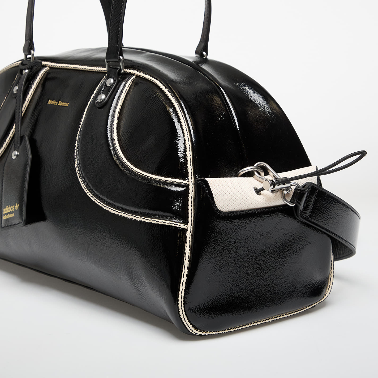 Umhängetaschen adidas x Wales Bonner Leather Bag Black/ Better Scarlet