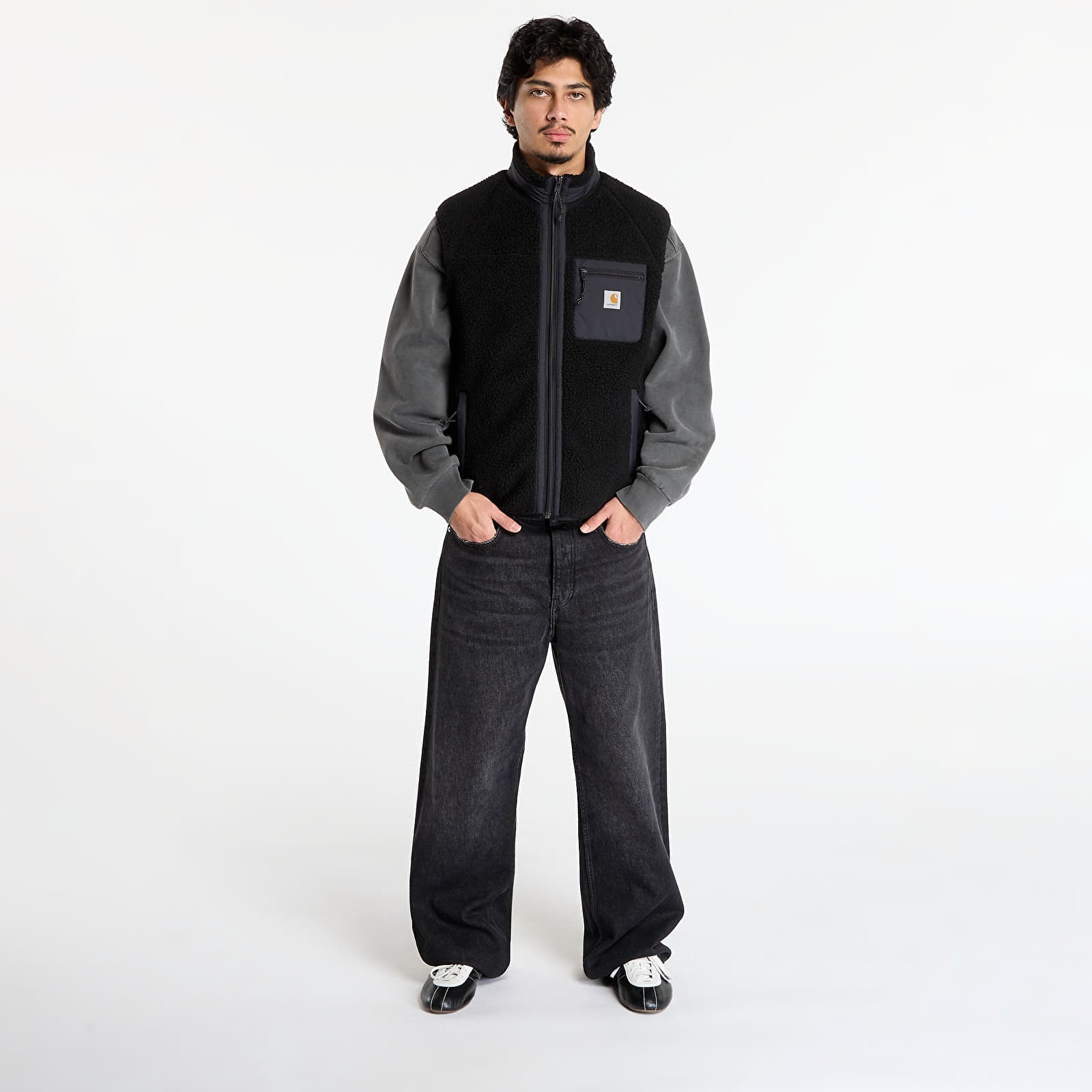 Prsluci Carhartt WIP Prentis Vest Liner UNISEX Black/ Black