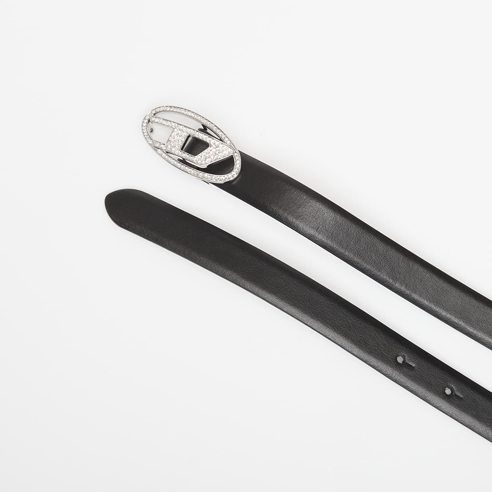 Naisten vyöt DIESEL Oval D Logo B-1Dr Strass 20 Belt Black