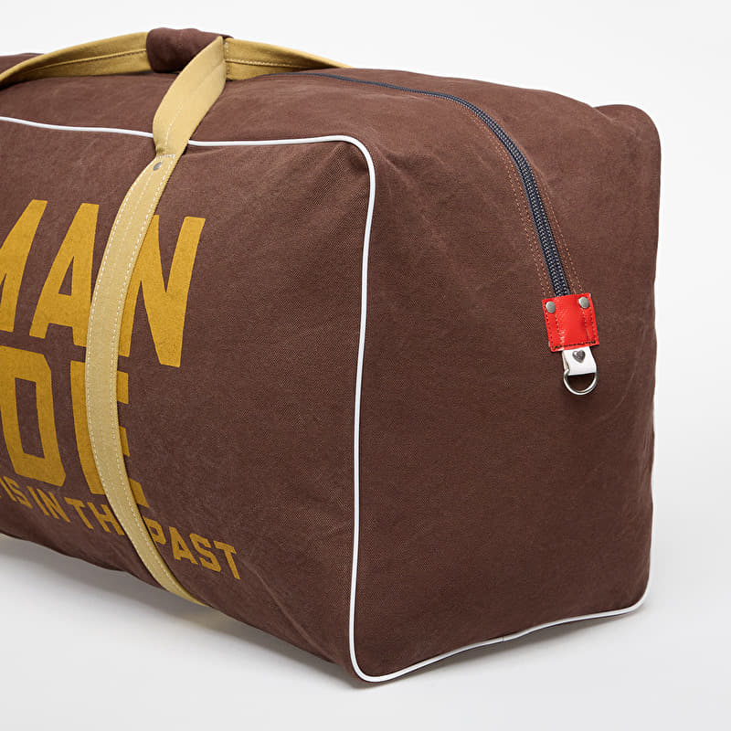 HUMAN MADE Canvas Boston Bag Large Brown | Footshop