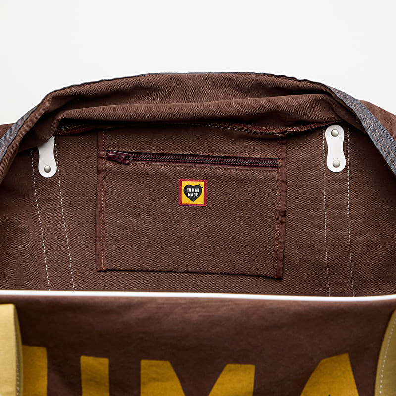HUMAN MADE Canvas Boston Bag Large Brown | Footshop